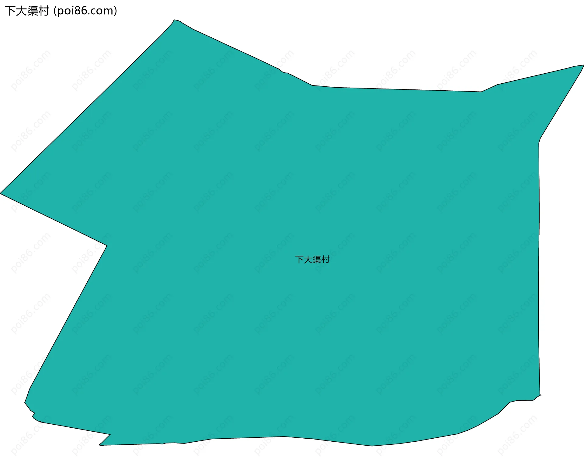 下大渠村边界地图