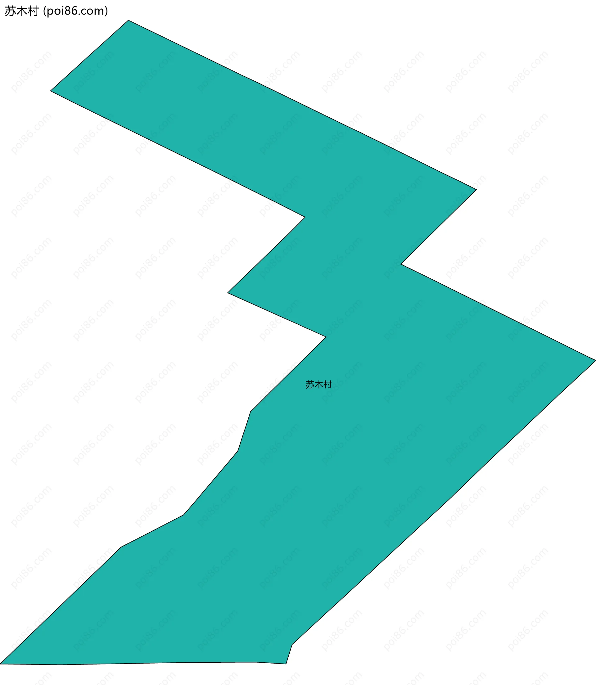 苏木村边界地图