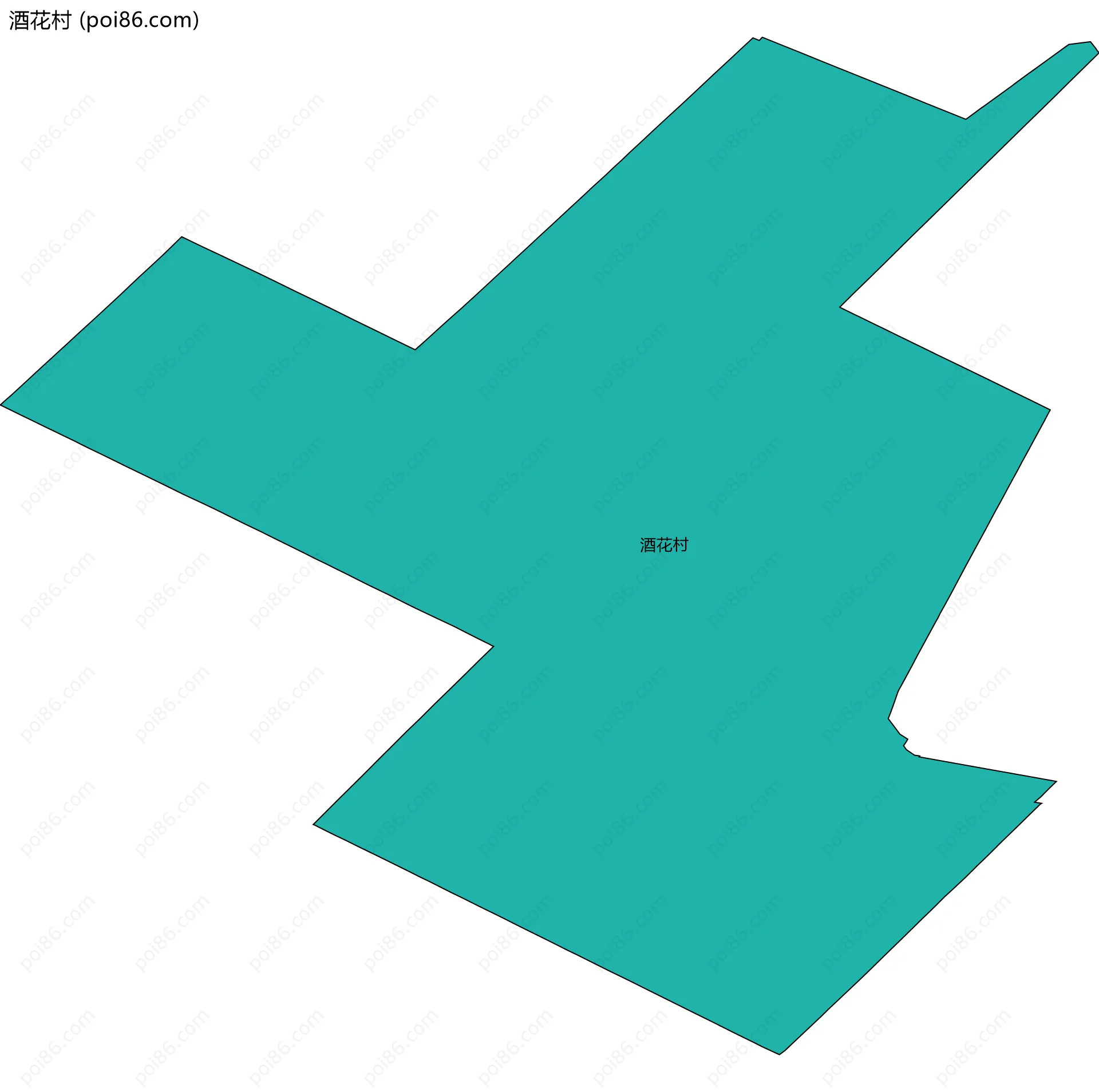 酒花村边界地图