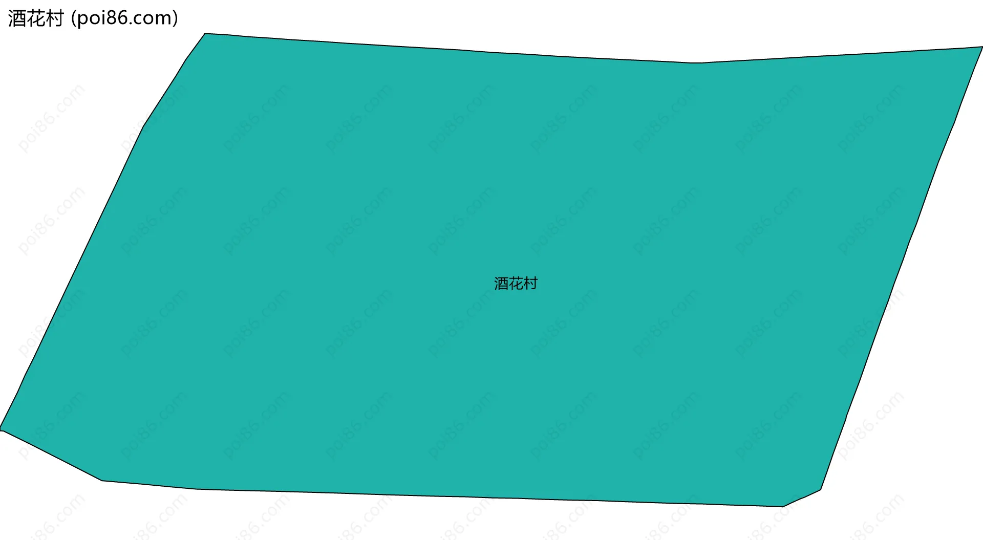 酒花村边界地图