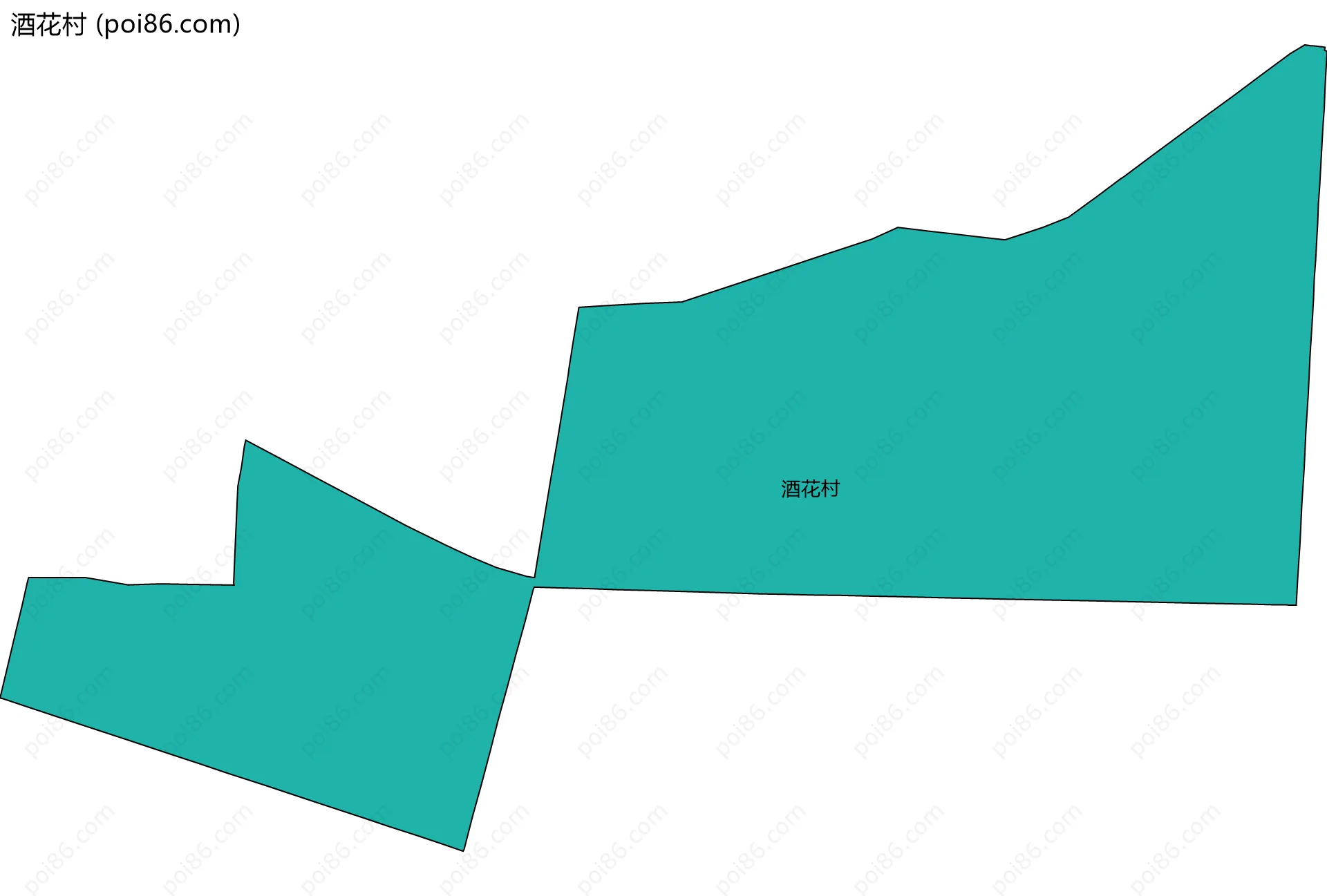酒花村边界地图