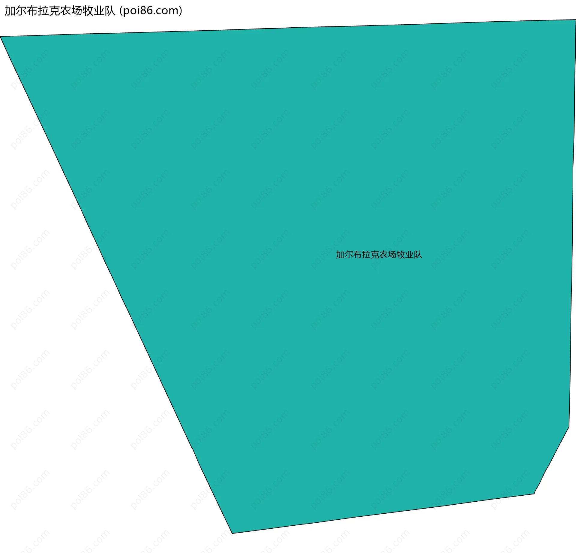加尔布拉克农场牧业队边界地图