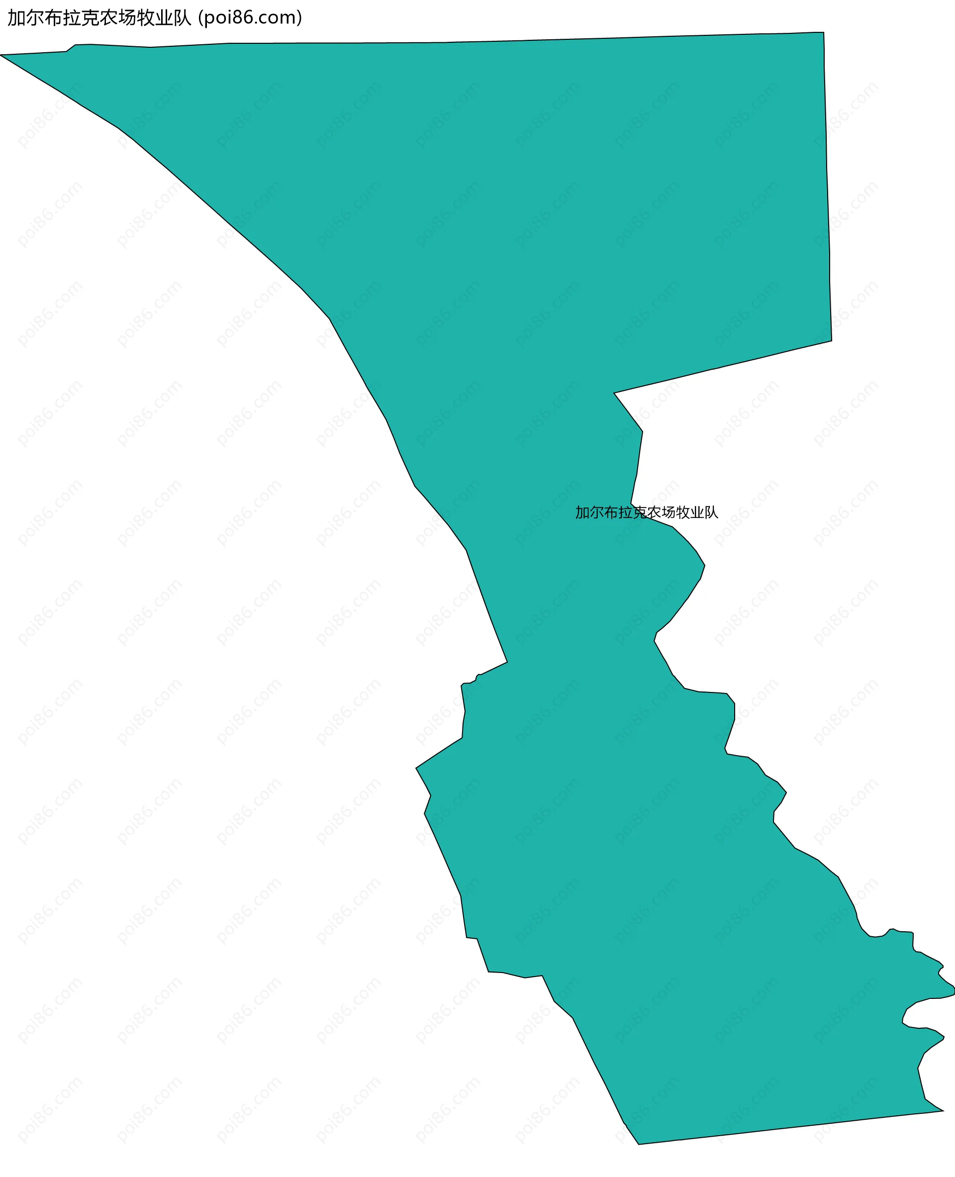 加尔布拉克农场牧业队边界地图