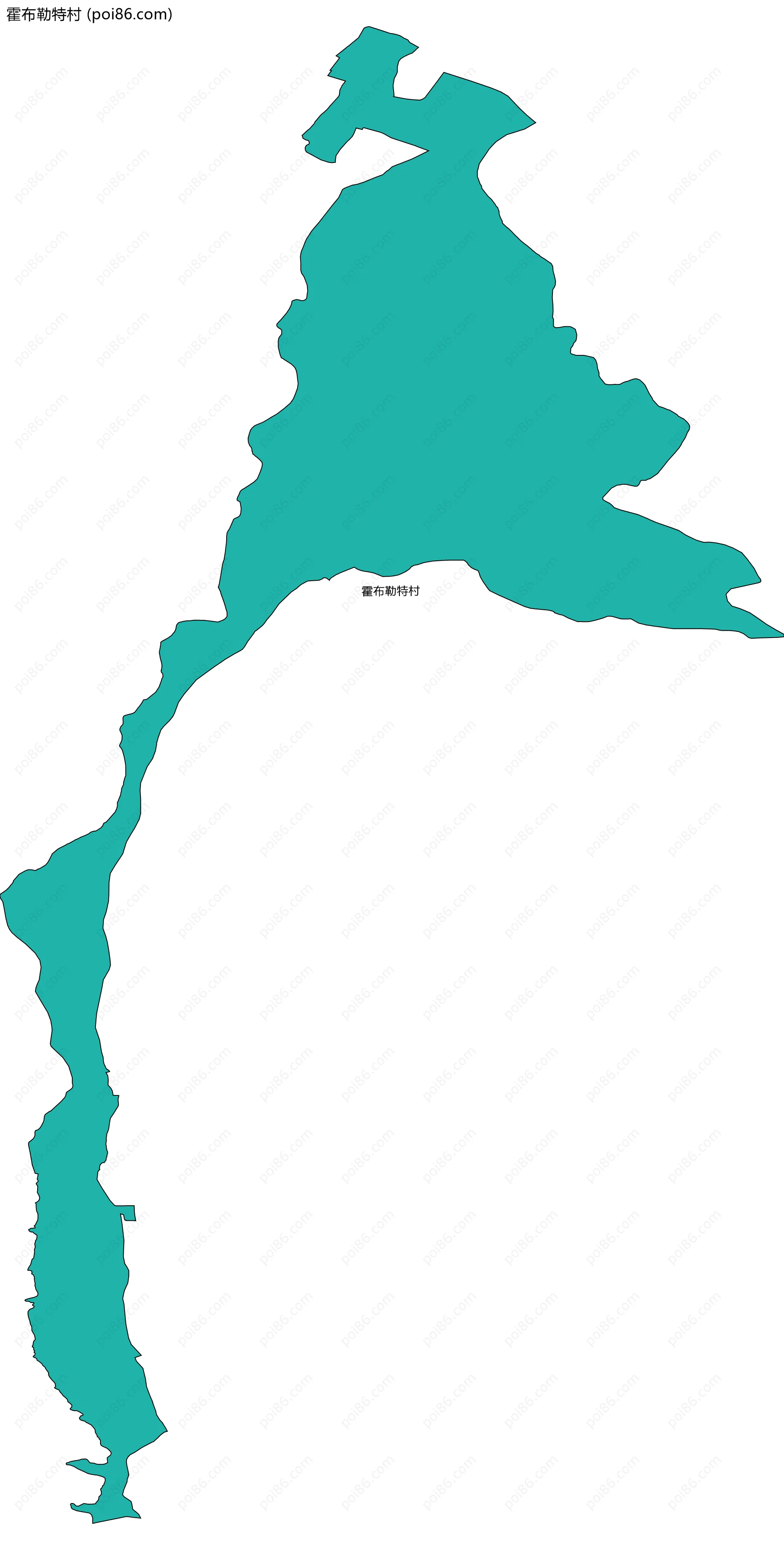 霍布勒特村边界地图