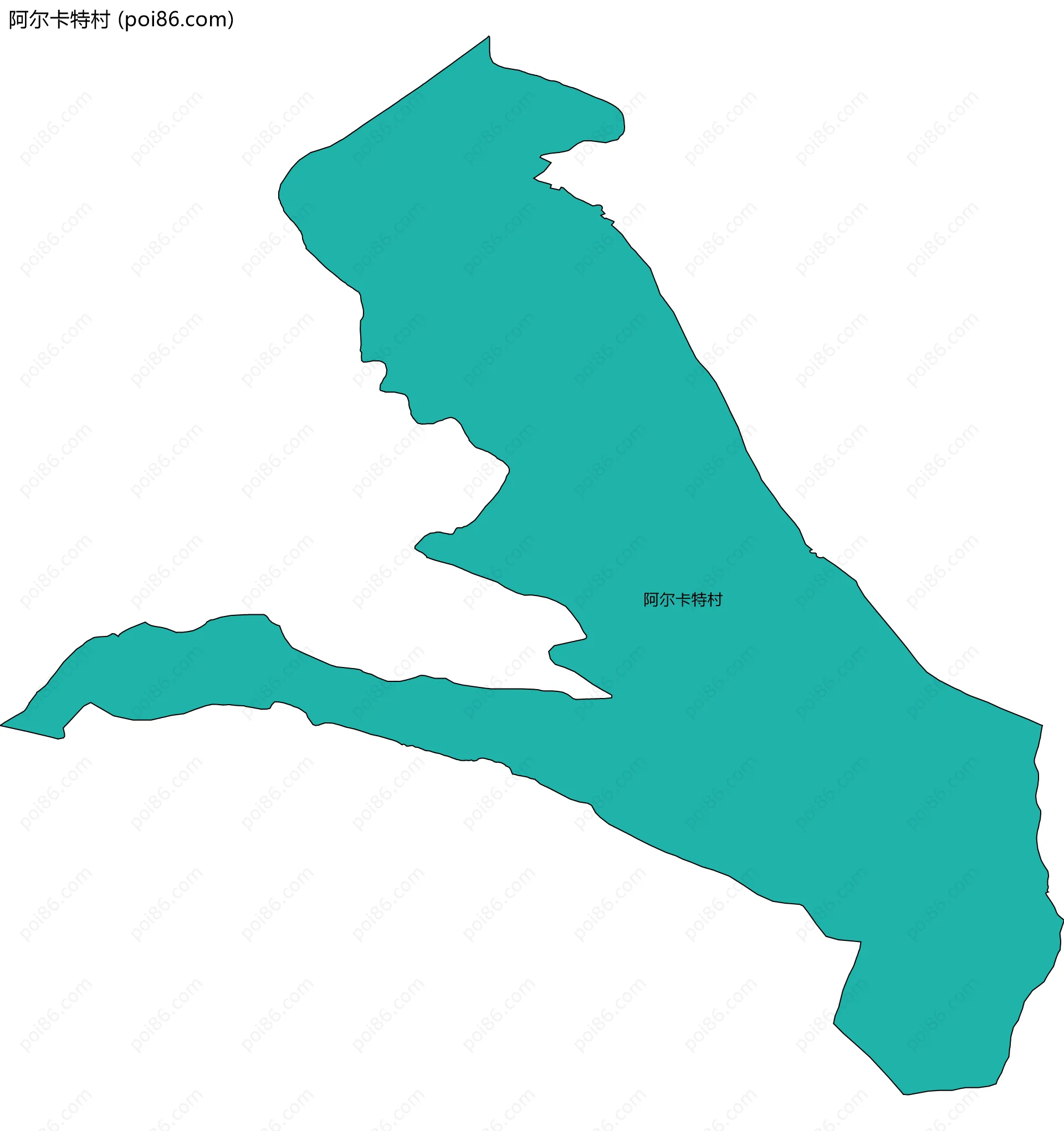 阿尔卡特村边界地图