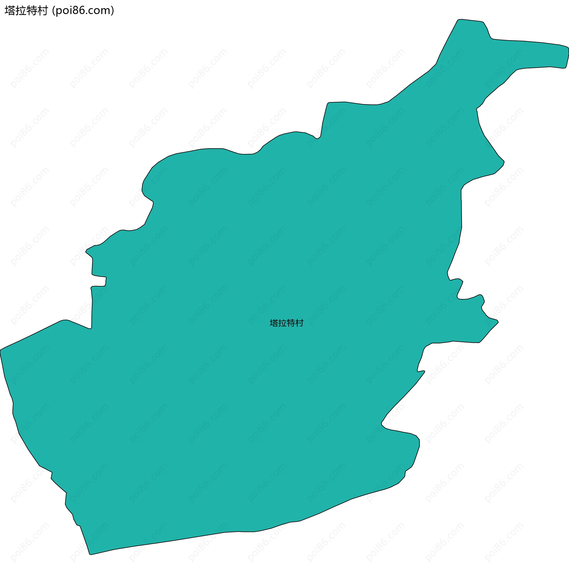 塔拉特村边界地图