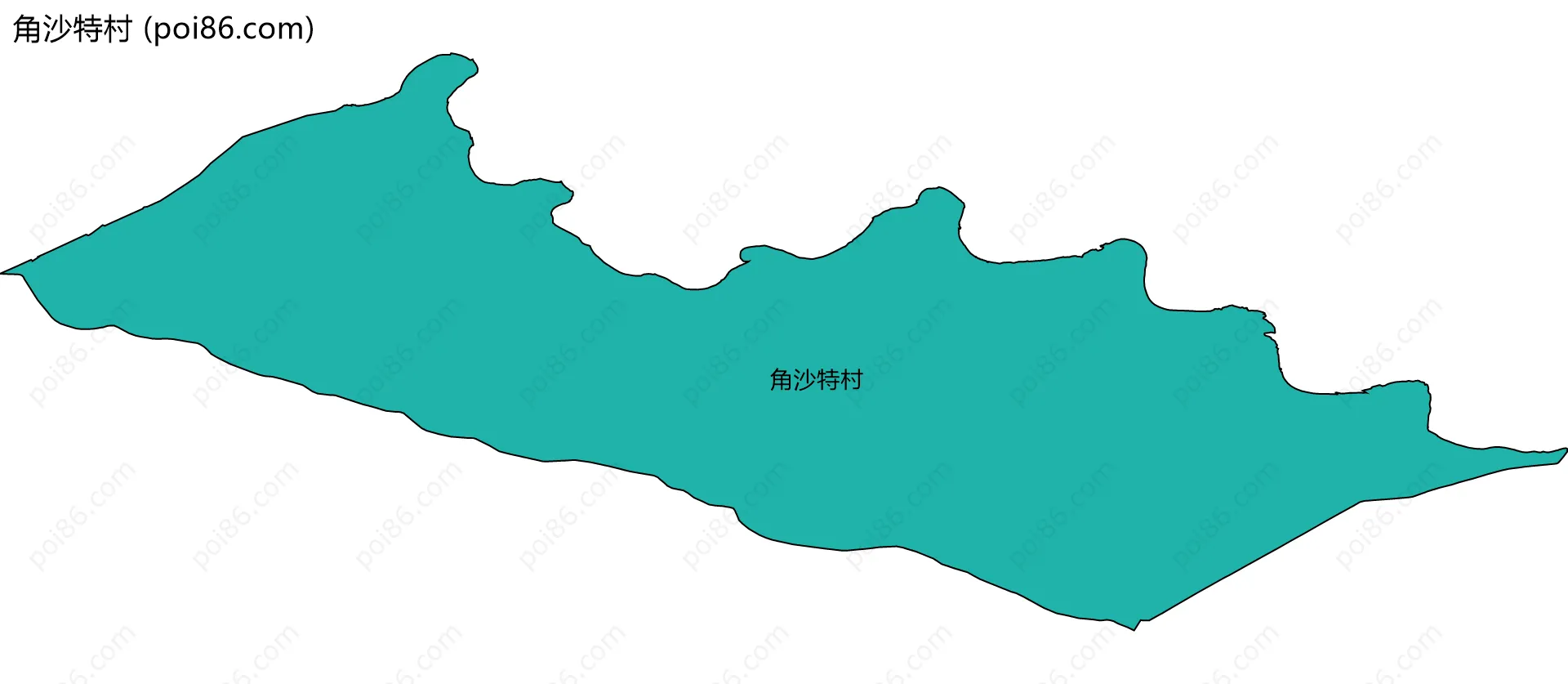 角沙特村边界地图