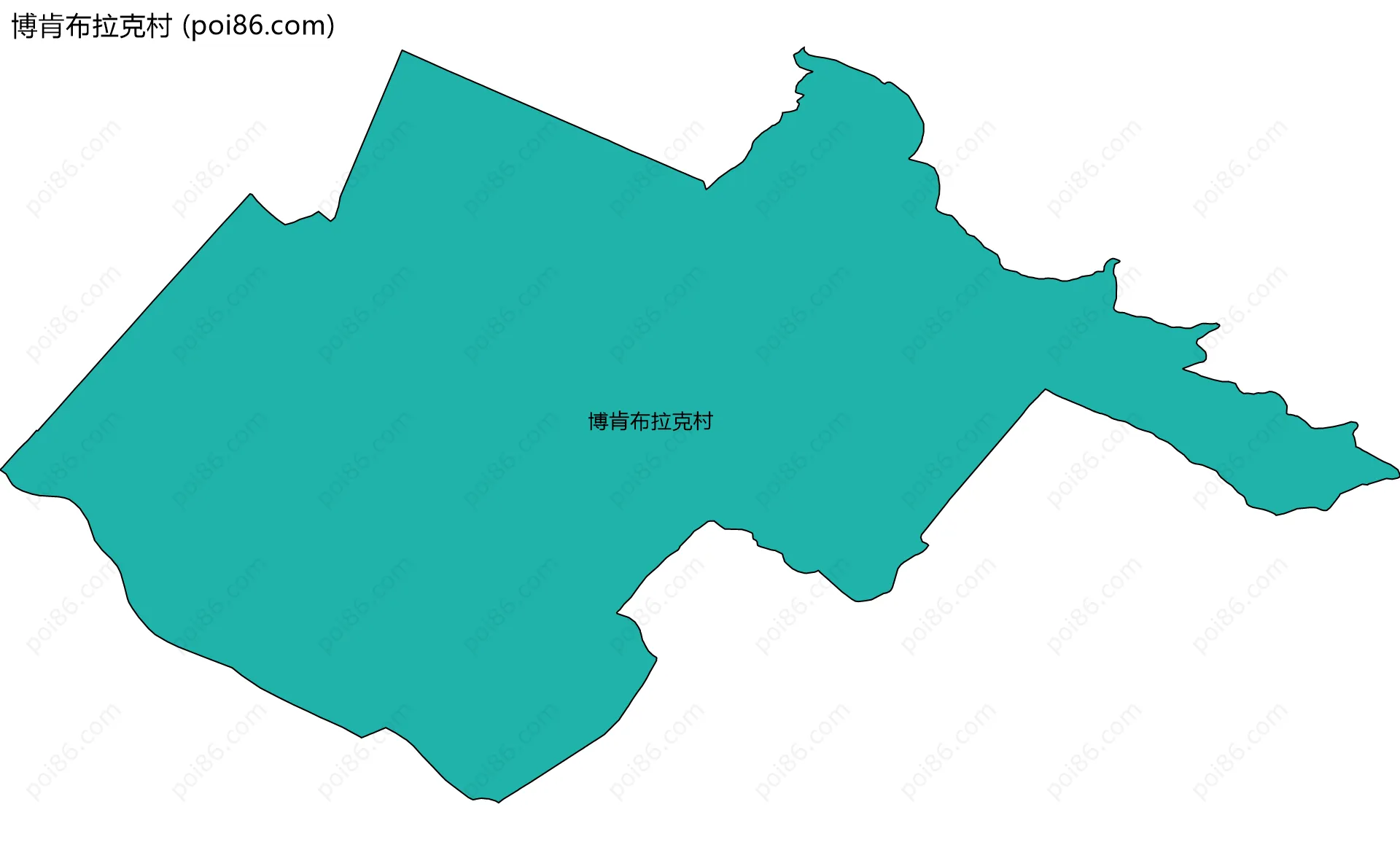 博肯布拉克村边界地图