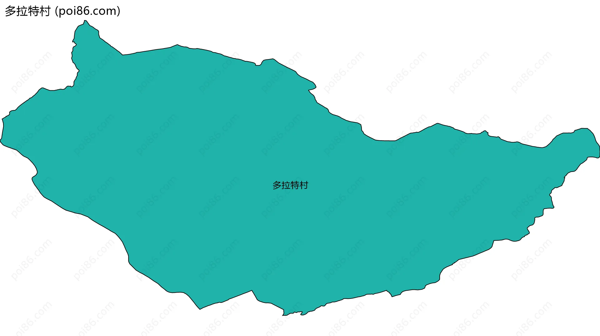 多拉特村边界地图