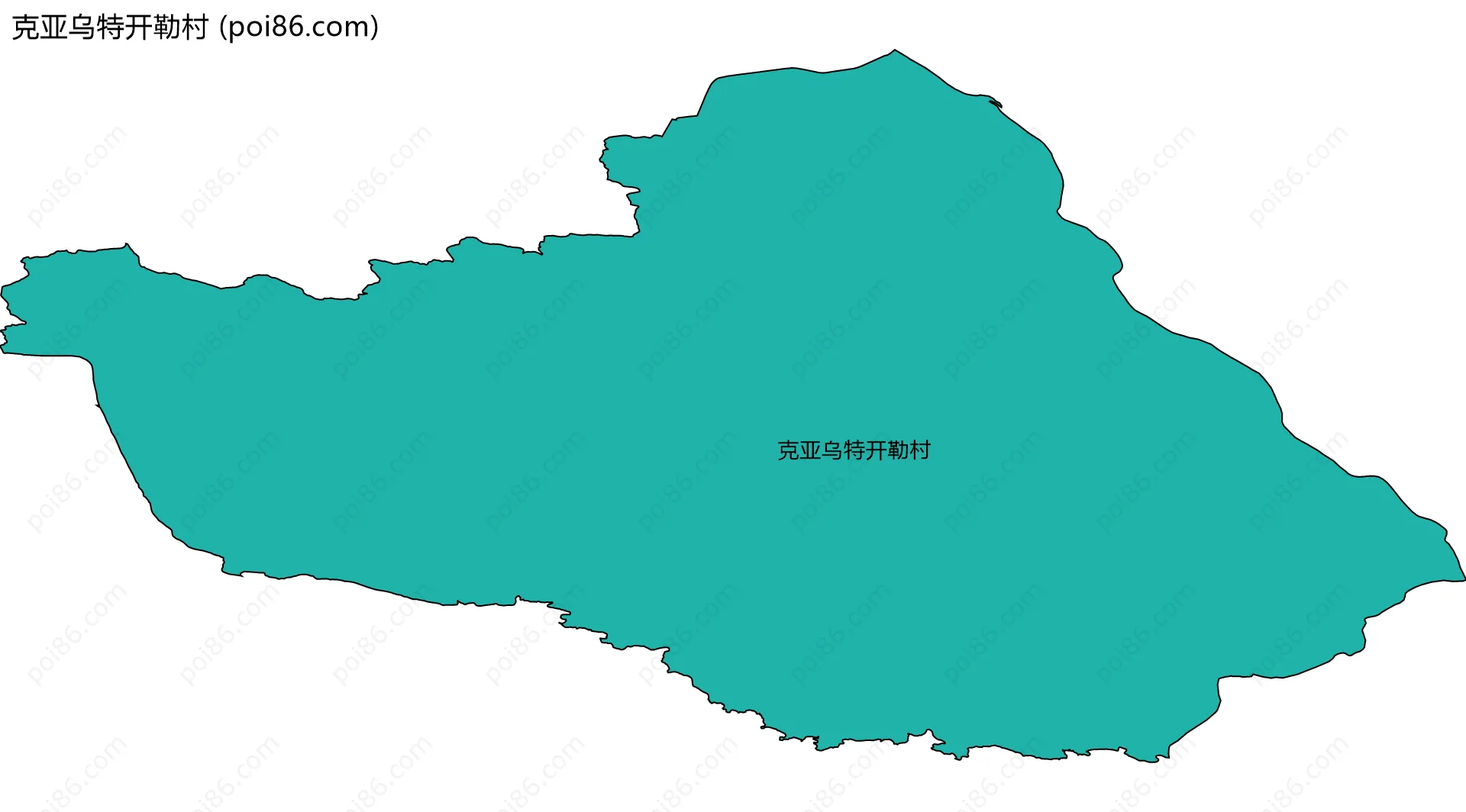 克亚乌特开勒村边界地图