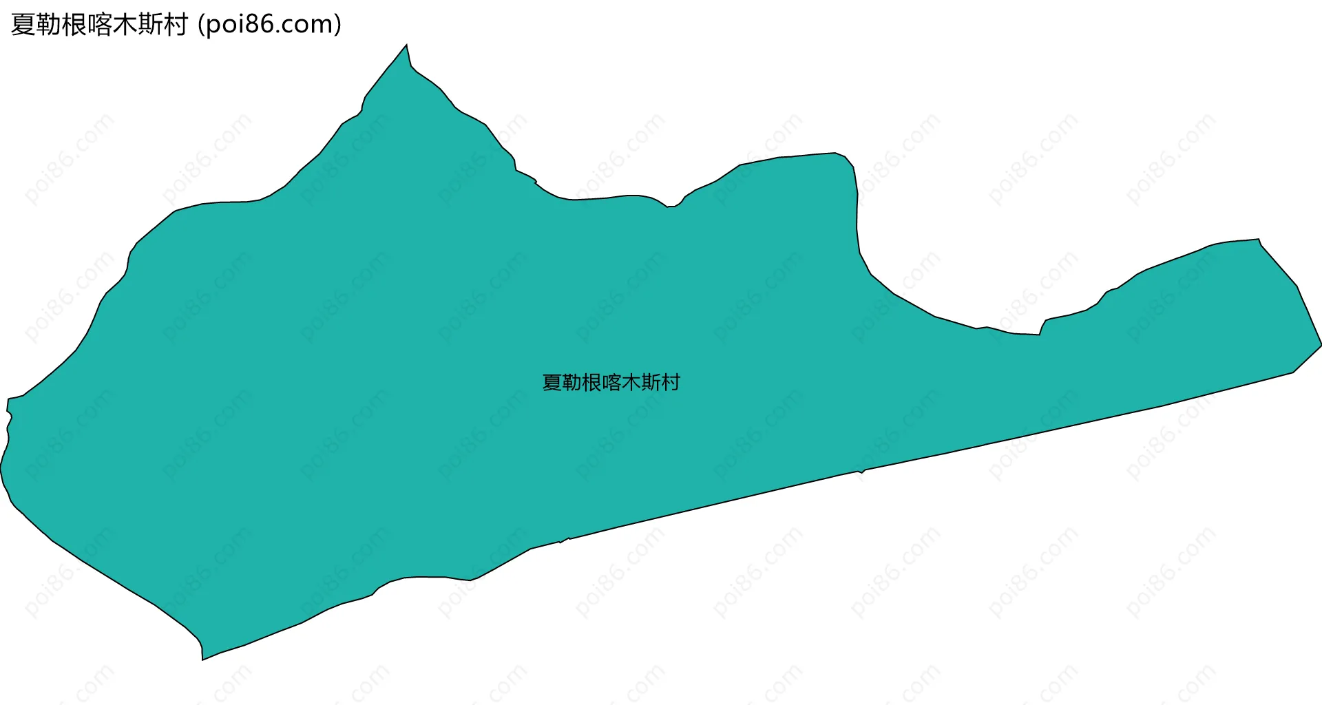 夏勒根喀木斯村边界地图