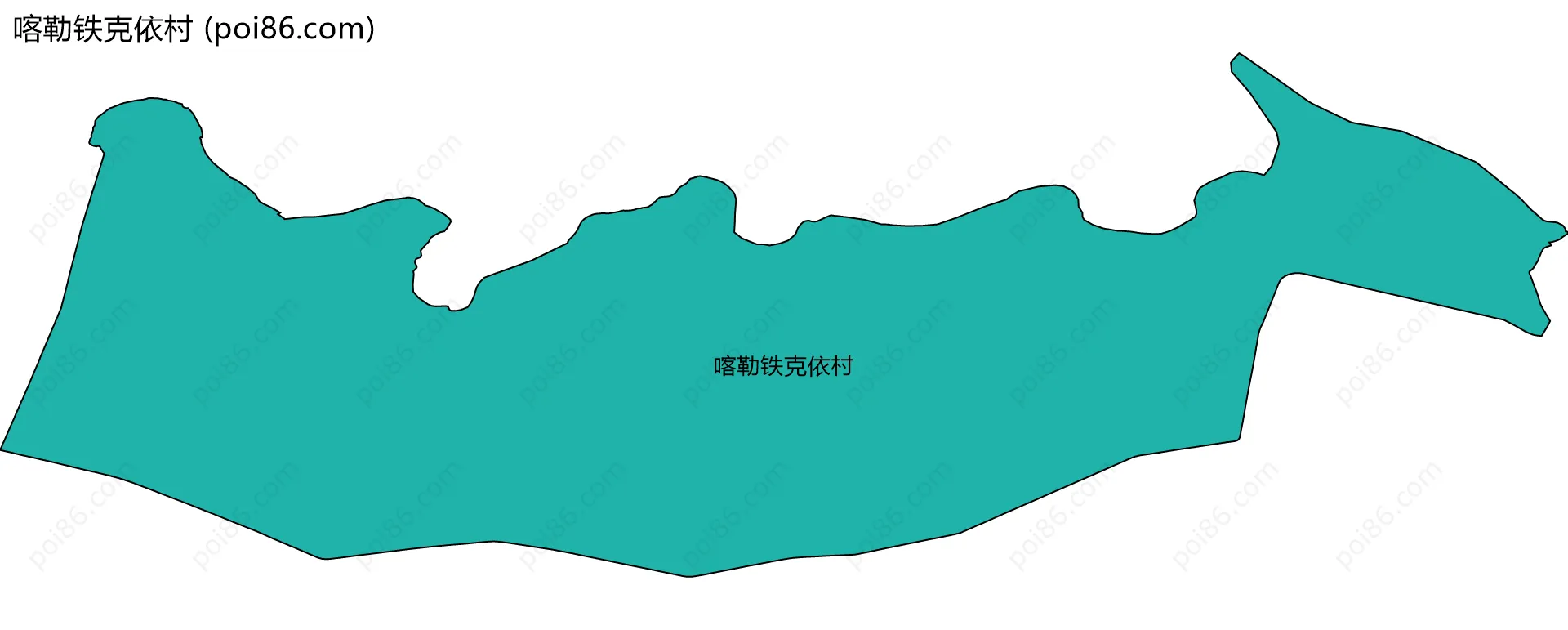 喀勒铁克依村边界地图