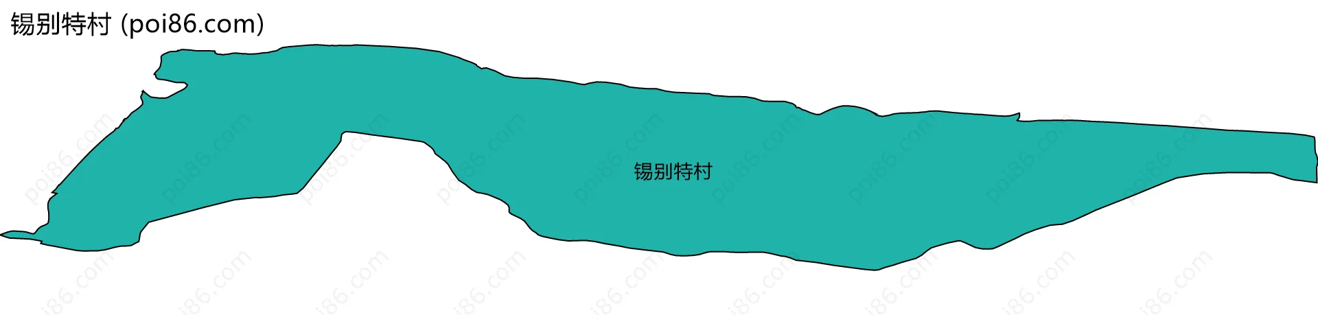 锡别特村边界地图