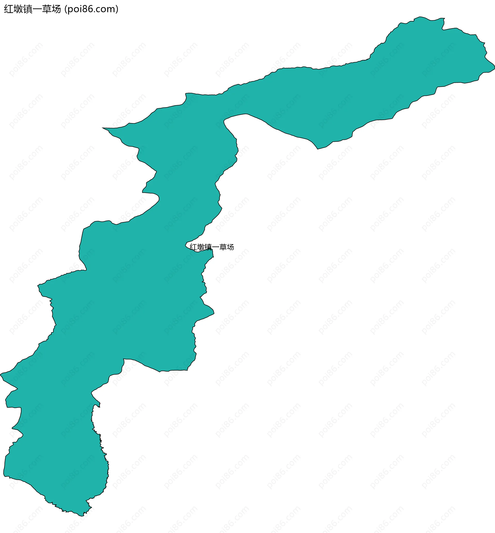 红墩镇一草场边界地图