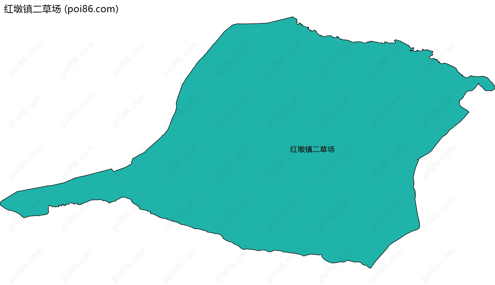 红墩镇二草场边界地图