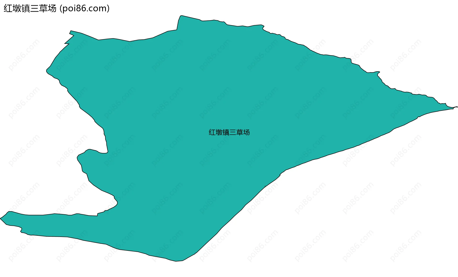红墩镇三草场边界地图