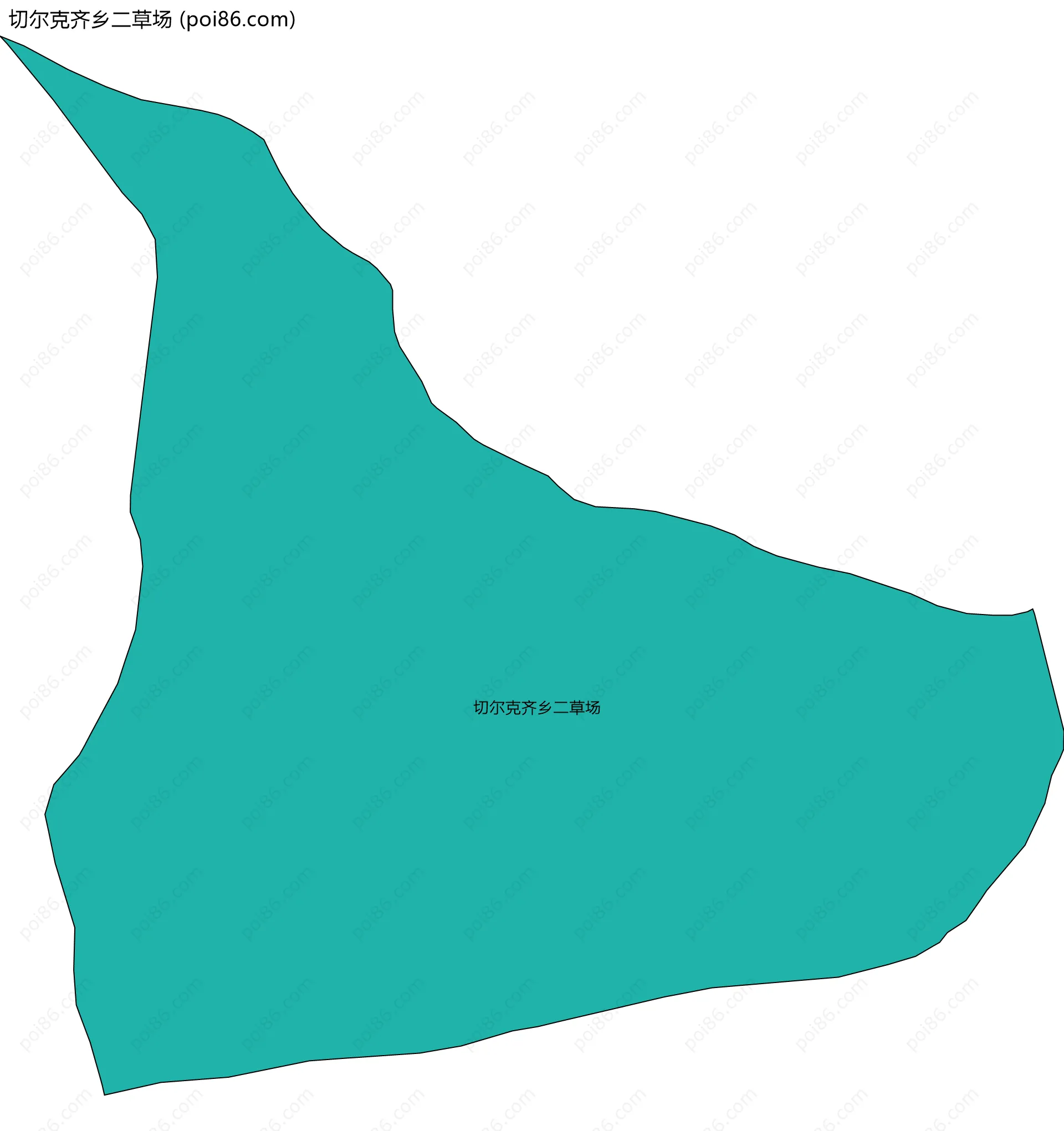 切尔克齐乡二草场边界地图