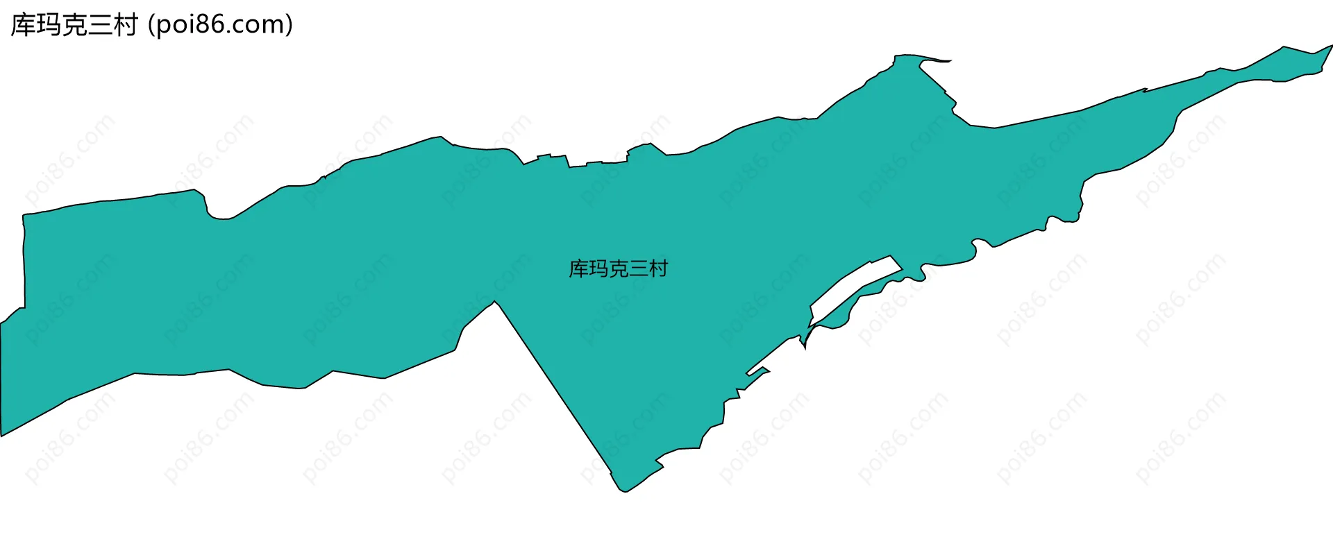 库玛克三村边界地图