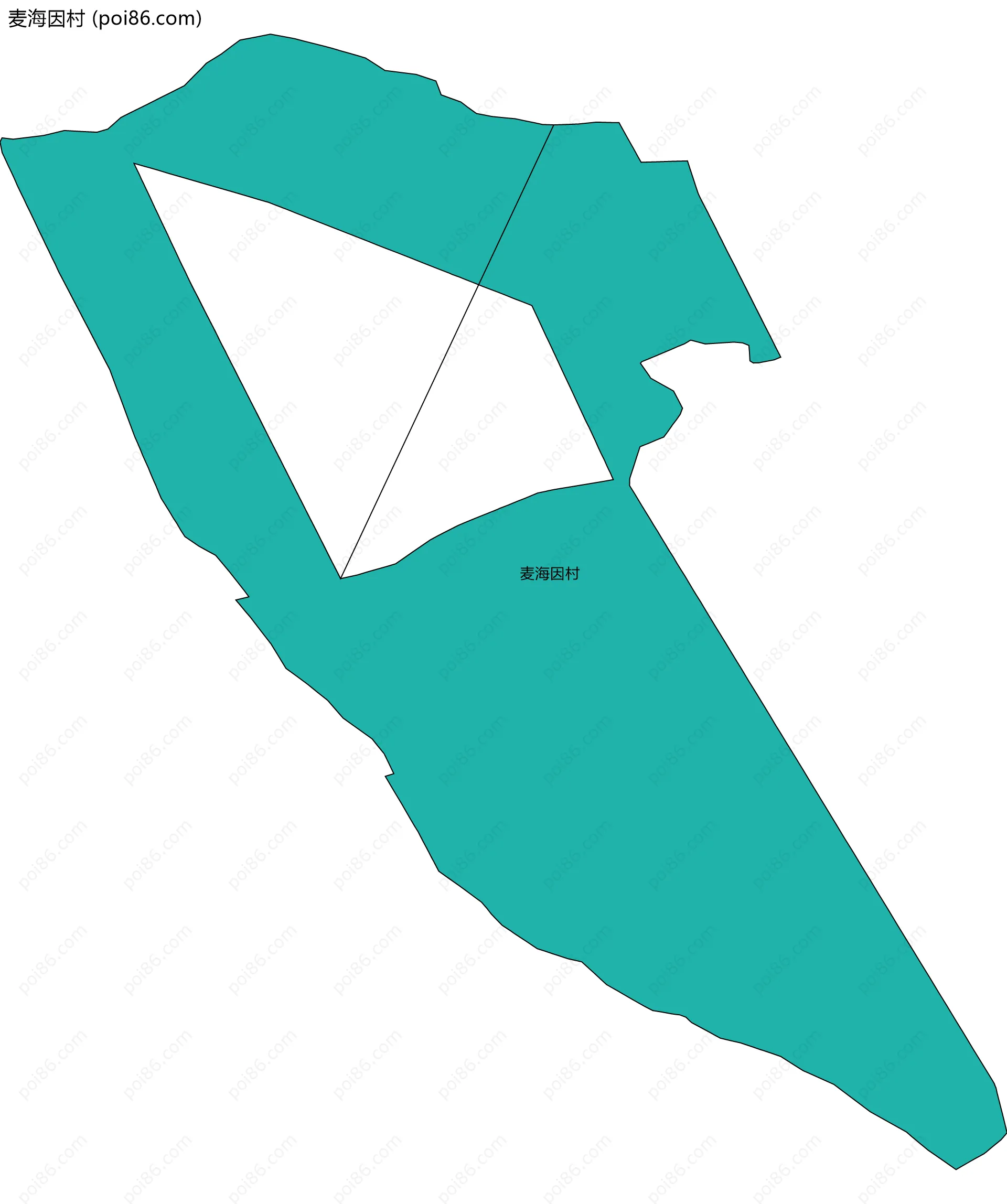 麦海因村边界地图