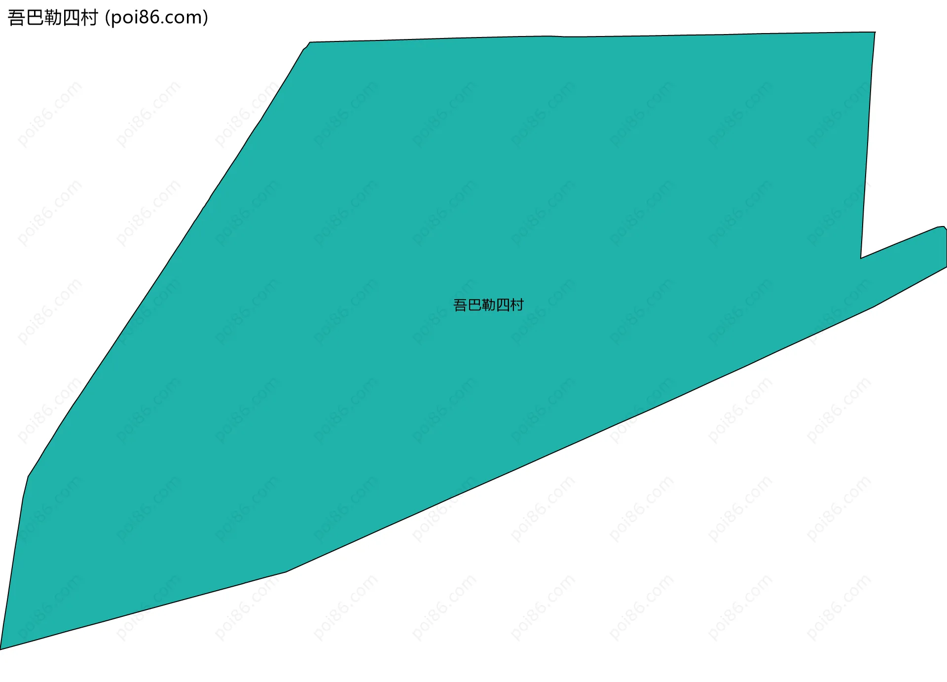 吾巴勒四村边界地图