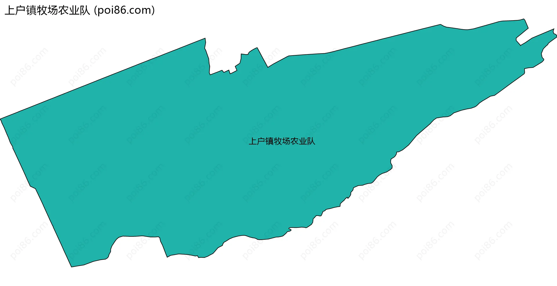 上户镇牧场农业队边界地图