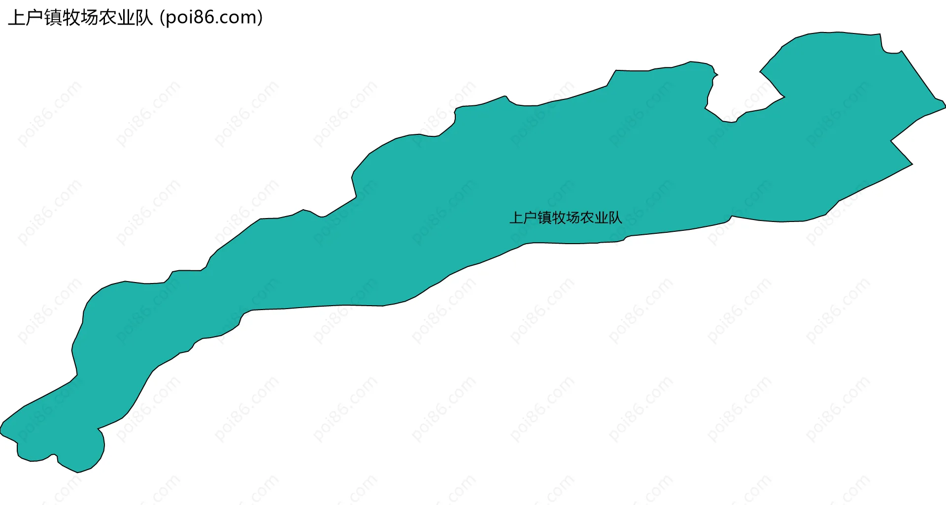 上户镇牧场农业队边界地图