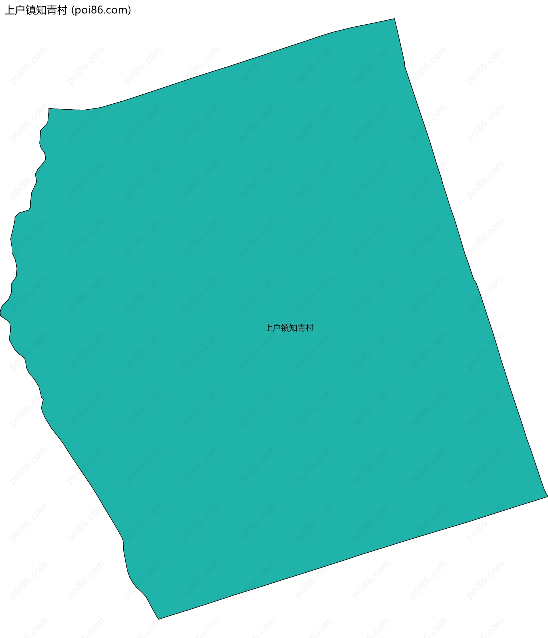 上户镇知青村边界地图