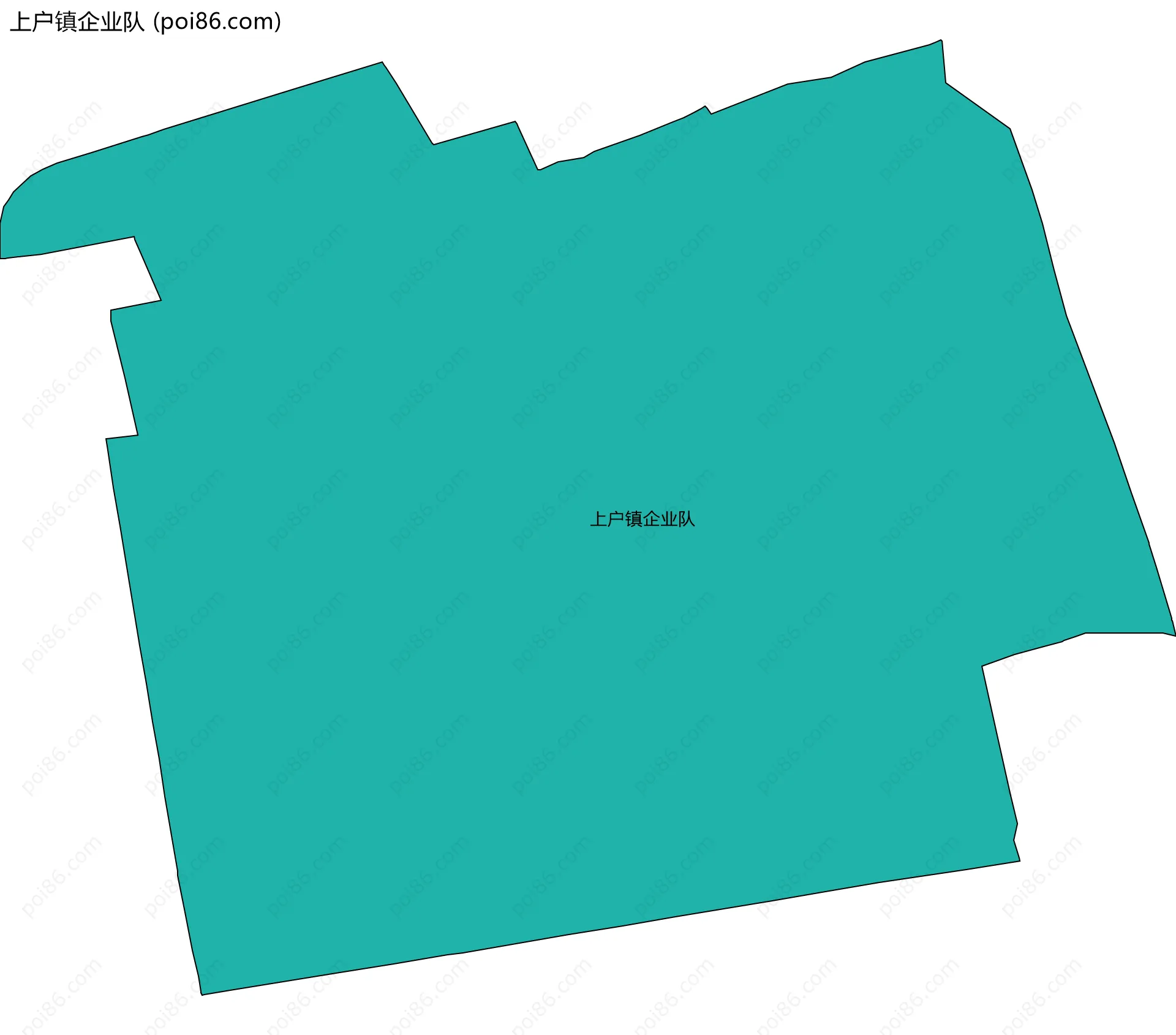 上户镇企业队边界地图