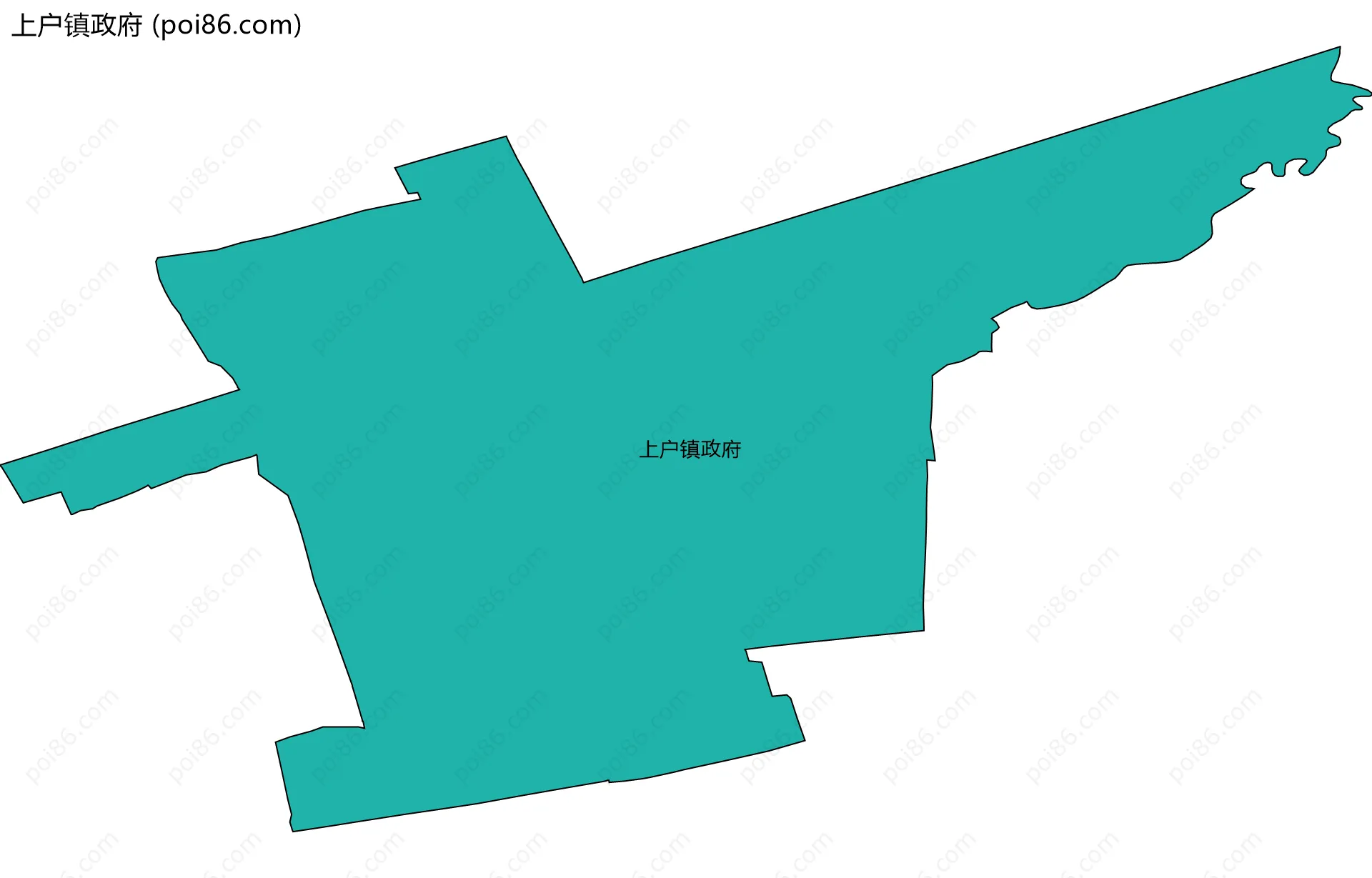上户镇政府边界地图
