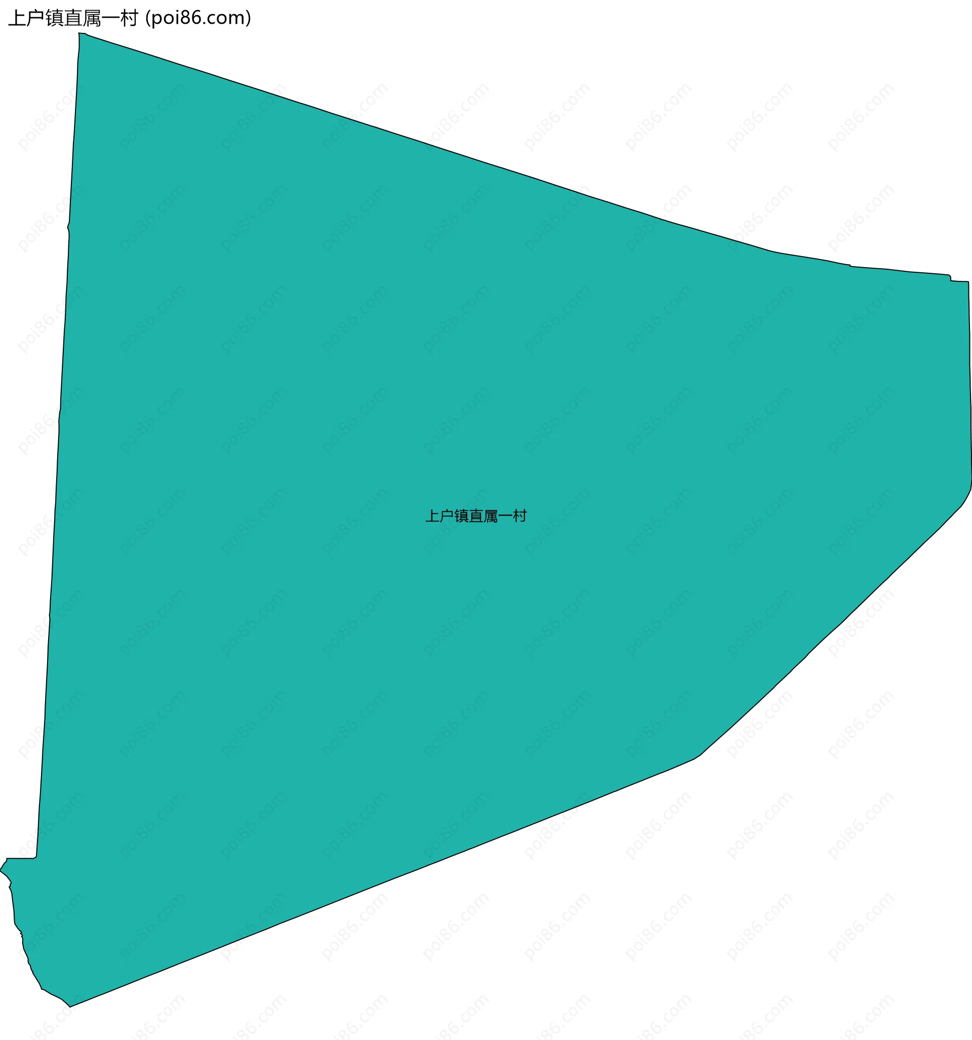 上户镇直属一村边界地图