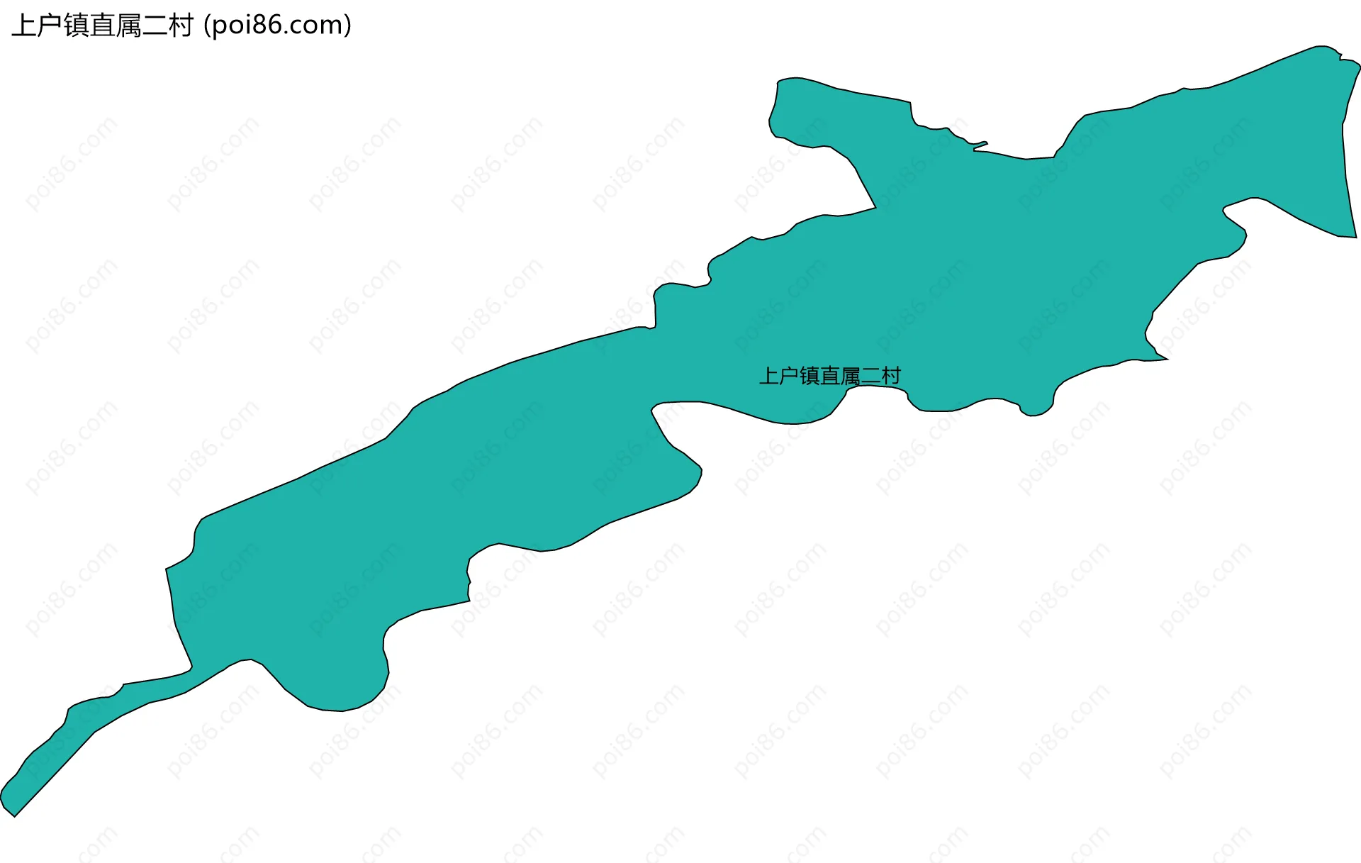 上户镇直属二村边界地图