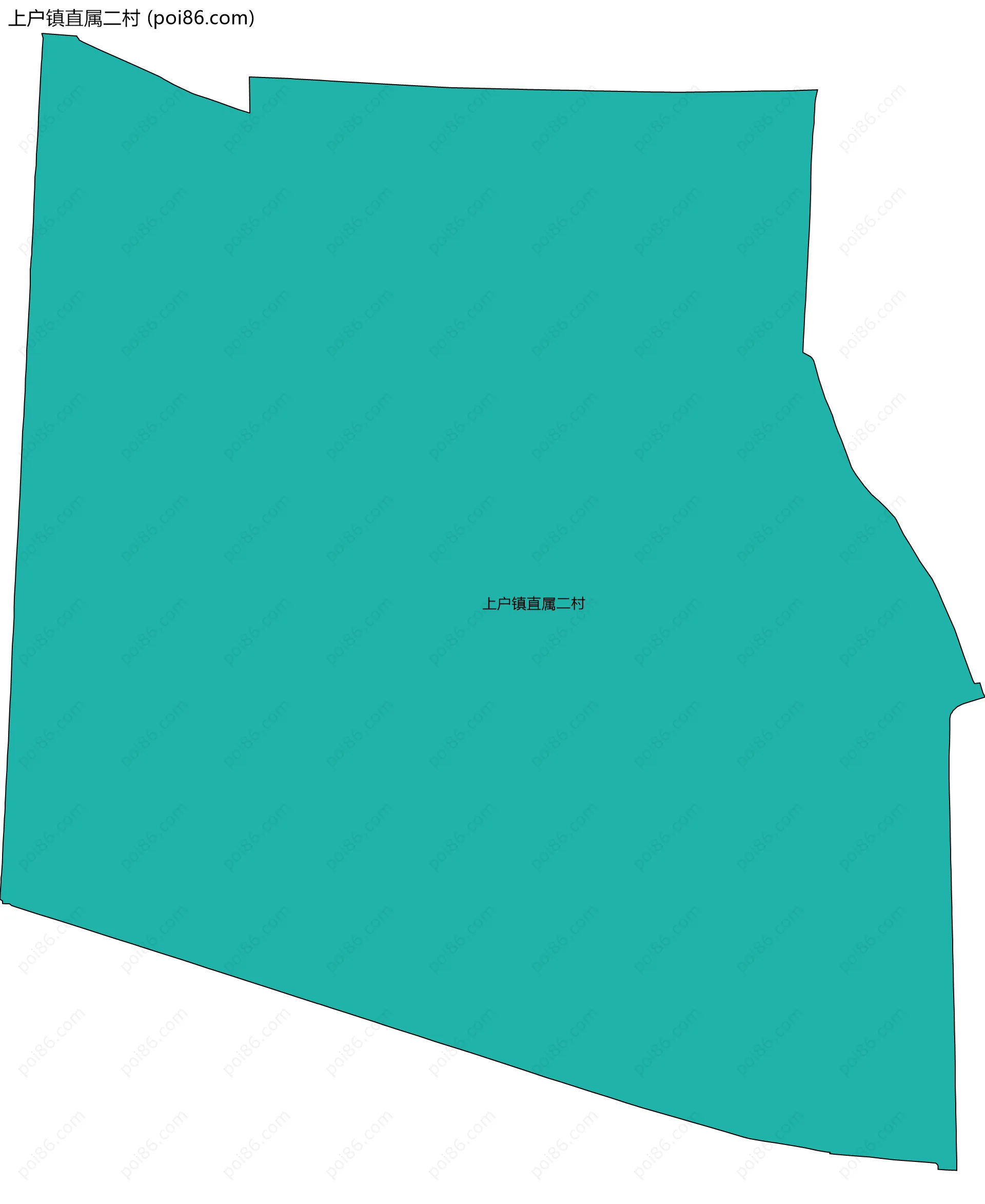 上户镇直属二村边界地图