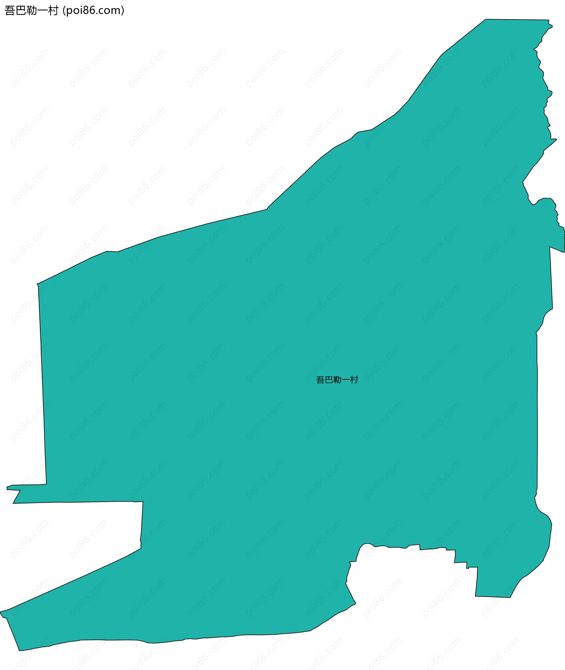 吾巴勒一村边界地图
