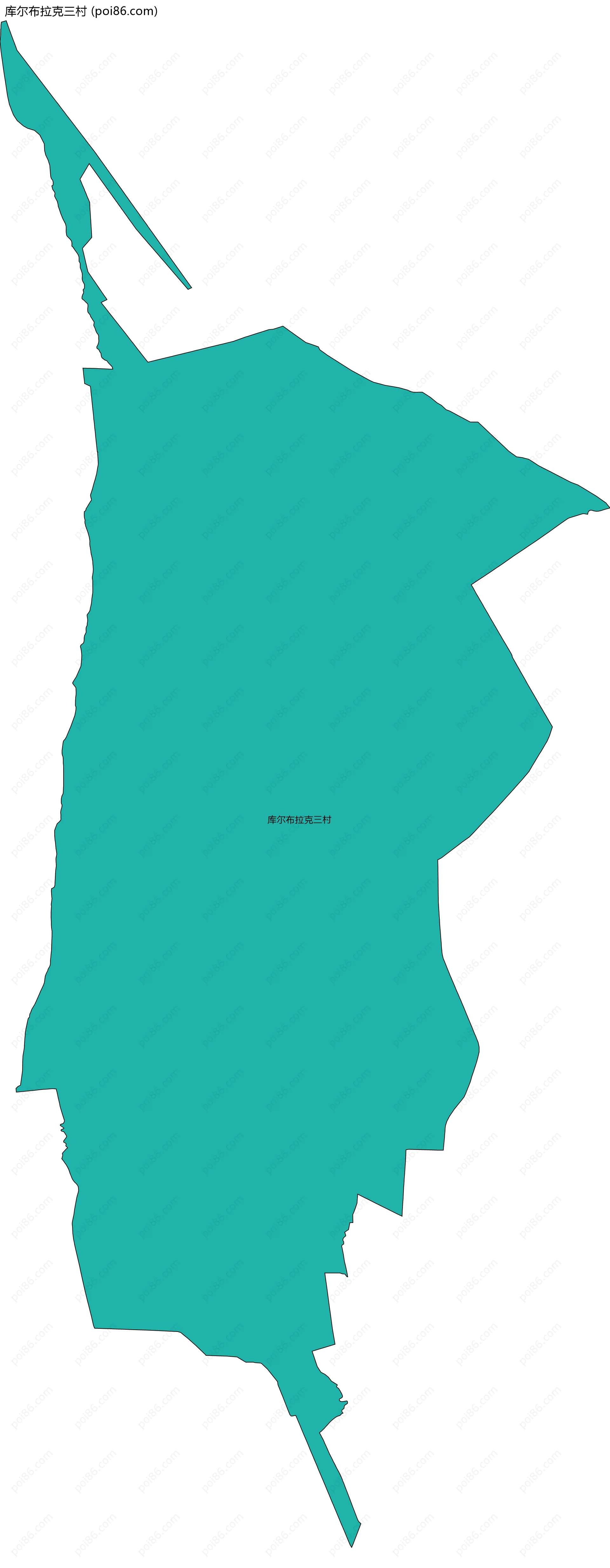 库尔布拉克三村边界地图