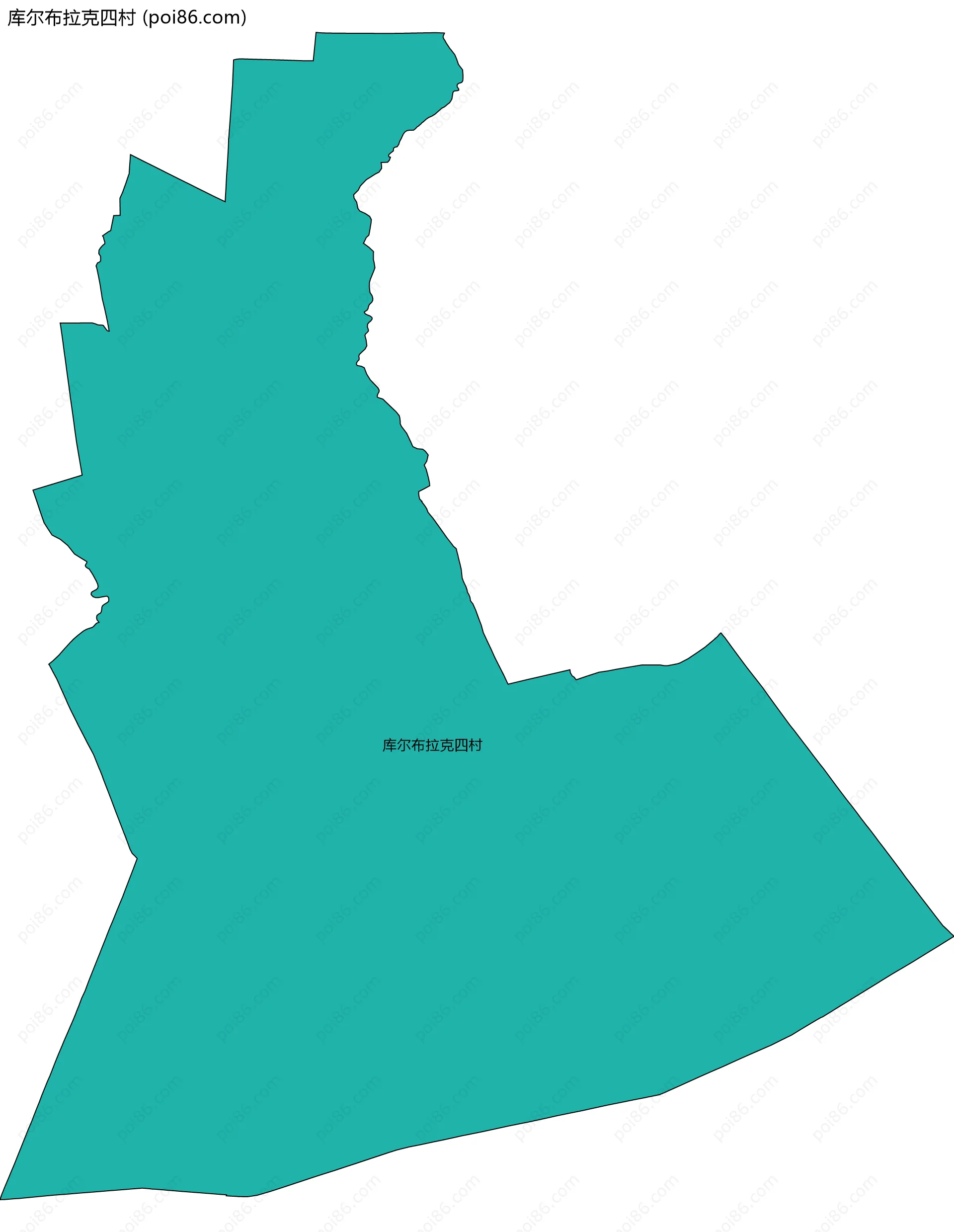 库尔布拉克四村边界地图