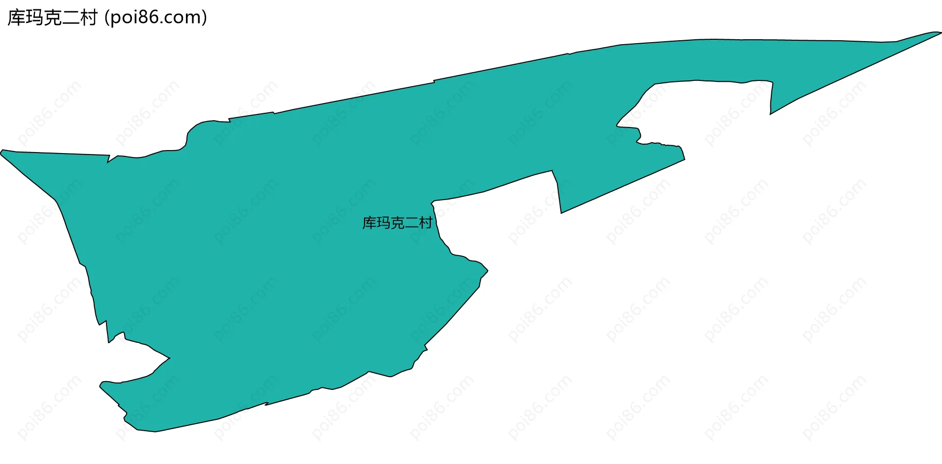 库玛克二村边界地图