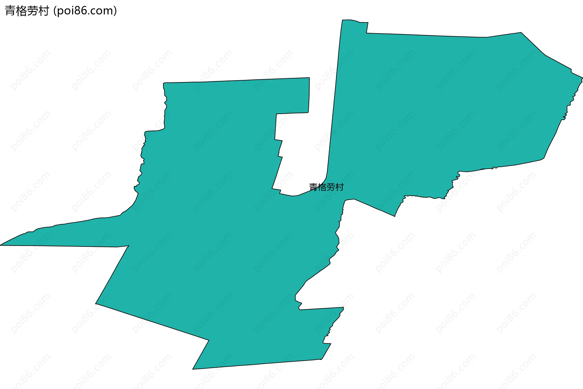 青格劳村边界地图