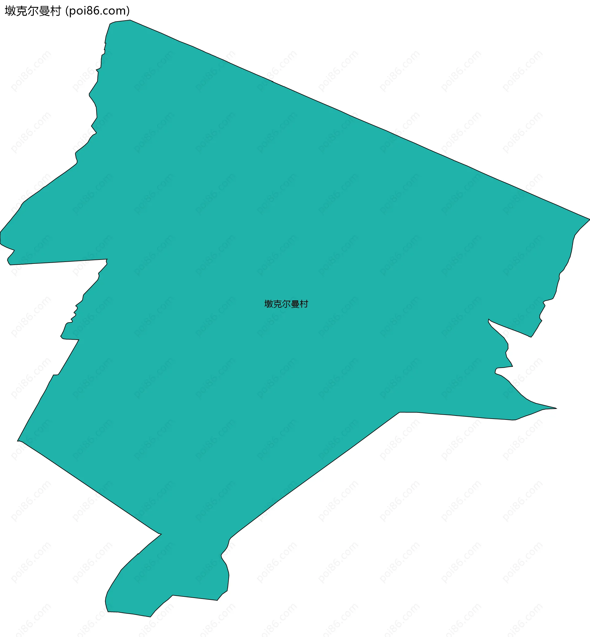 墩克尔曼村边界地图