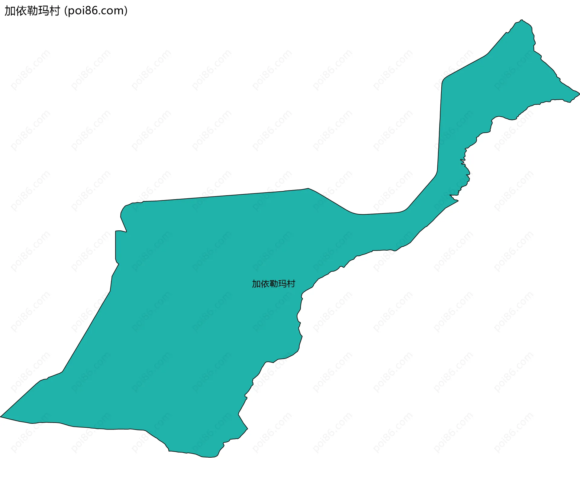 加依勒玛村边界地图