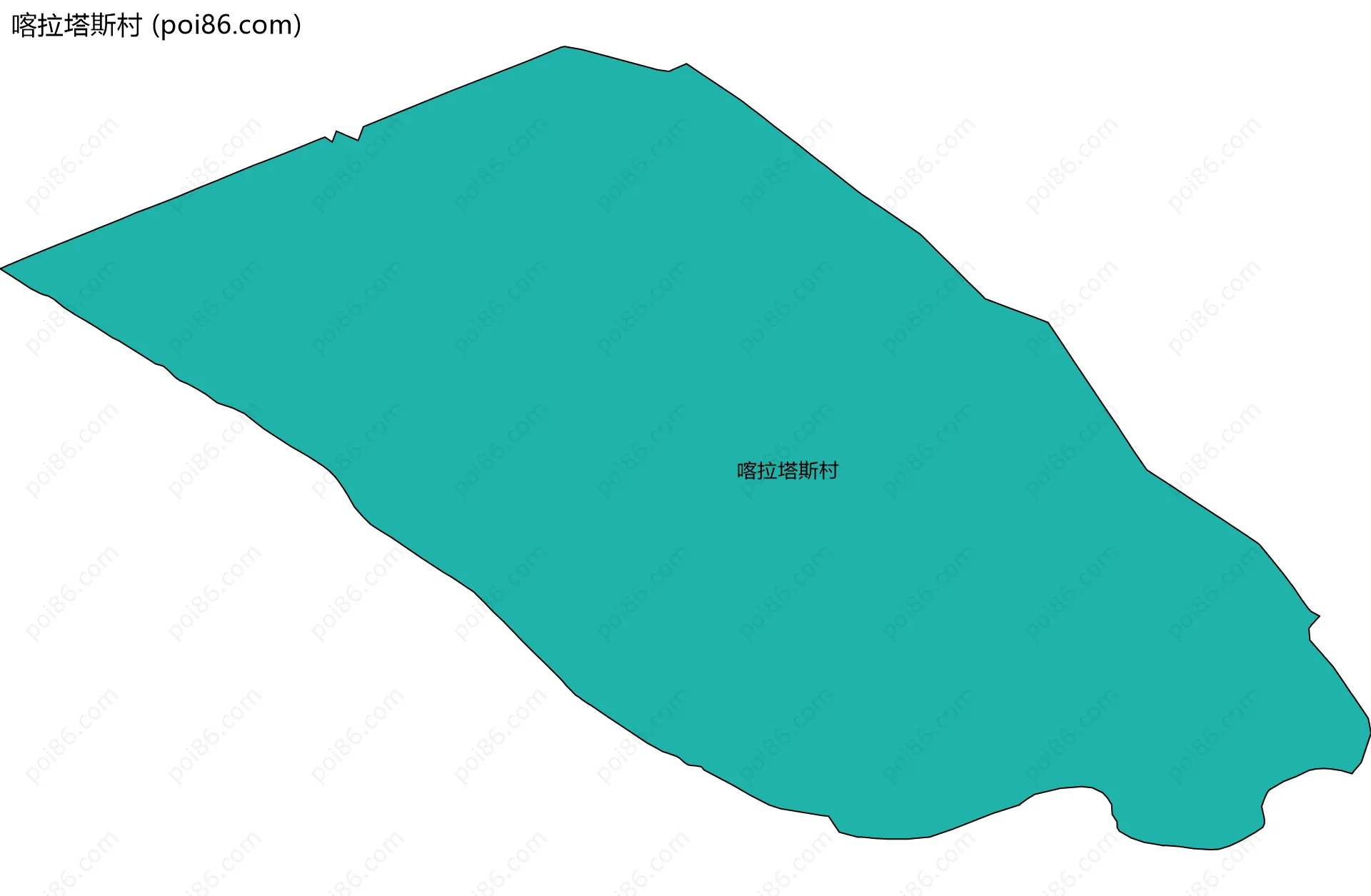 喀拉塔斯村边界地图