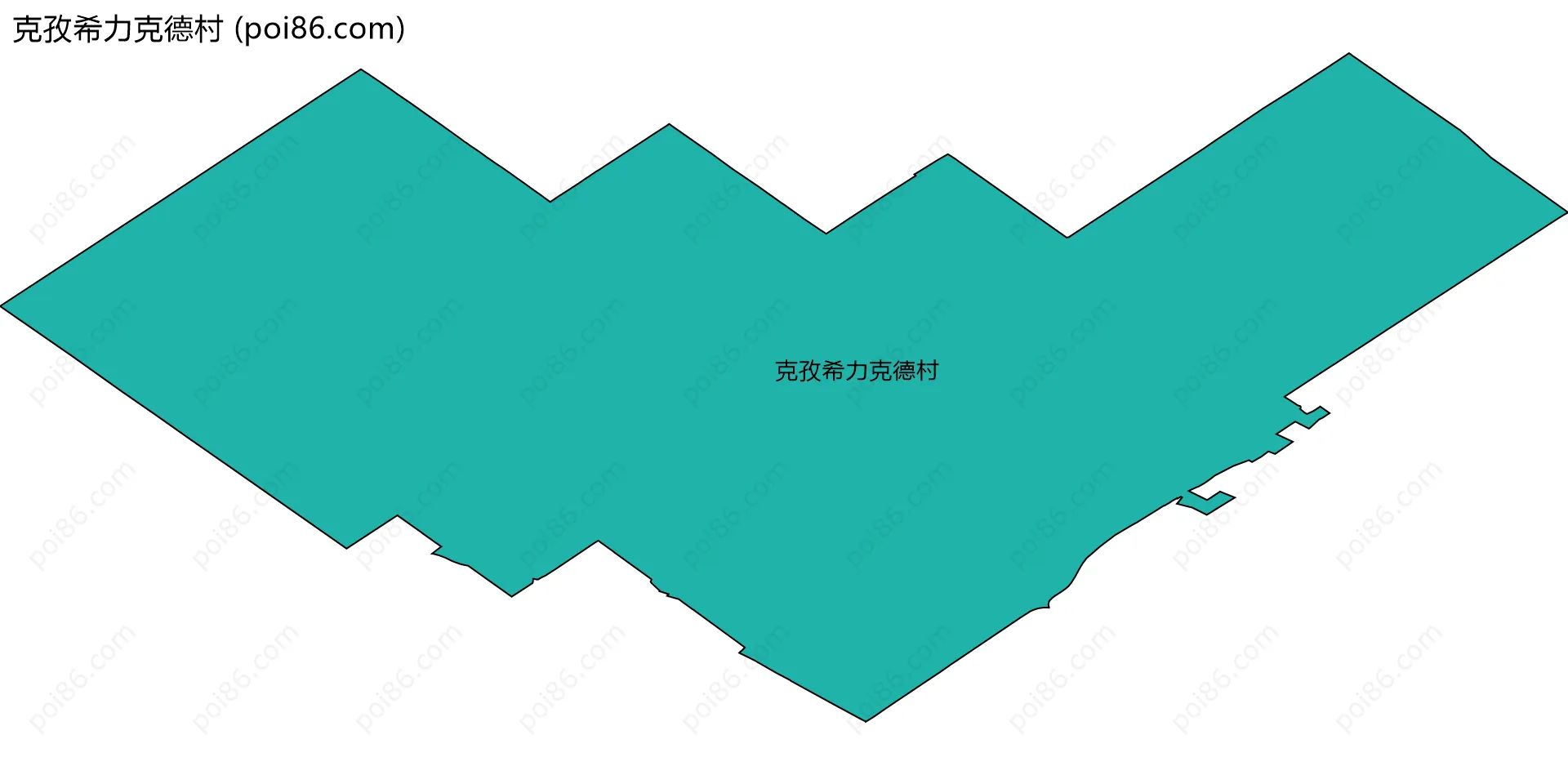 克孜希力克德村边界地图