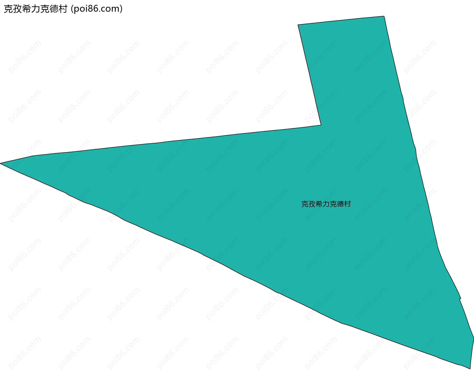 克孜希力克德村边界地图