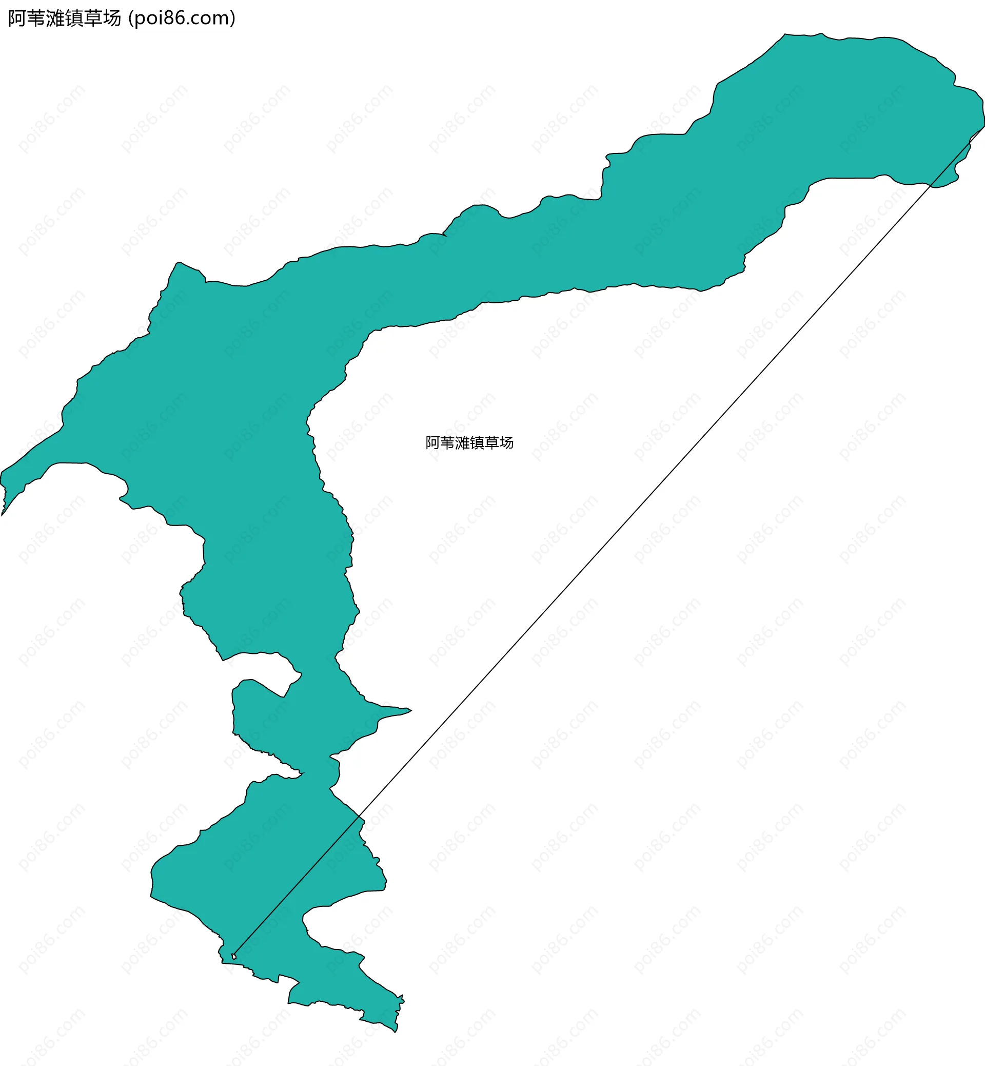 阿苇滩镇草场边界地图