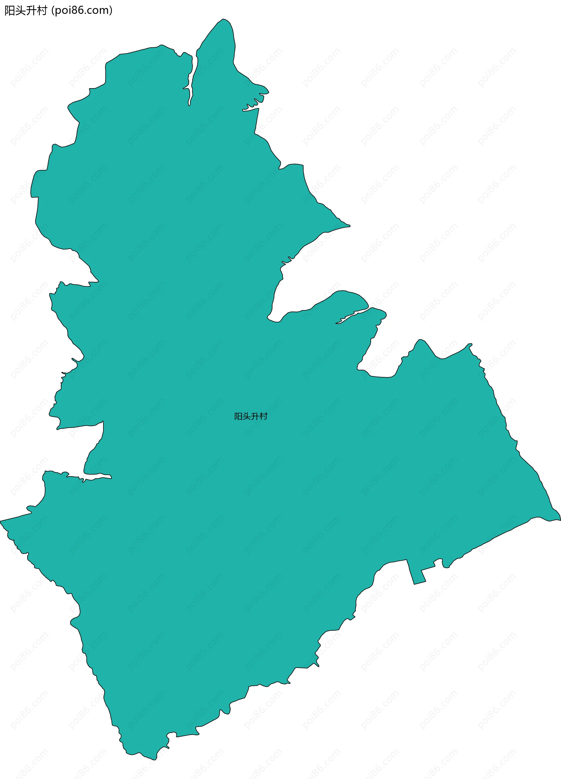 阳头升村边界地图