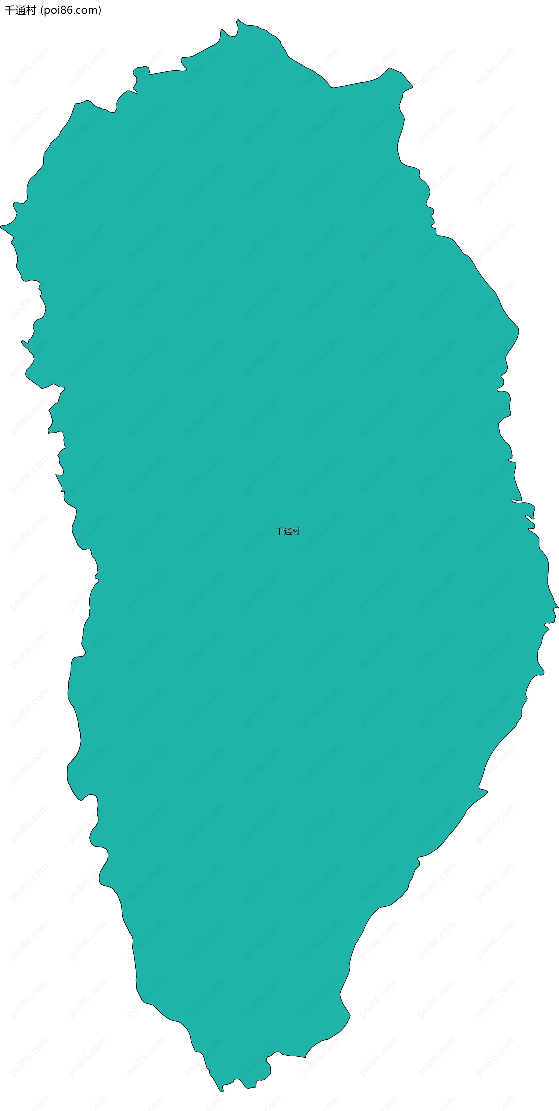 千通村边界地图