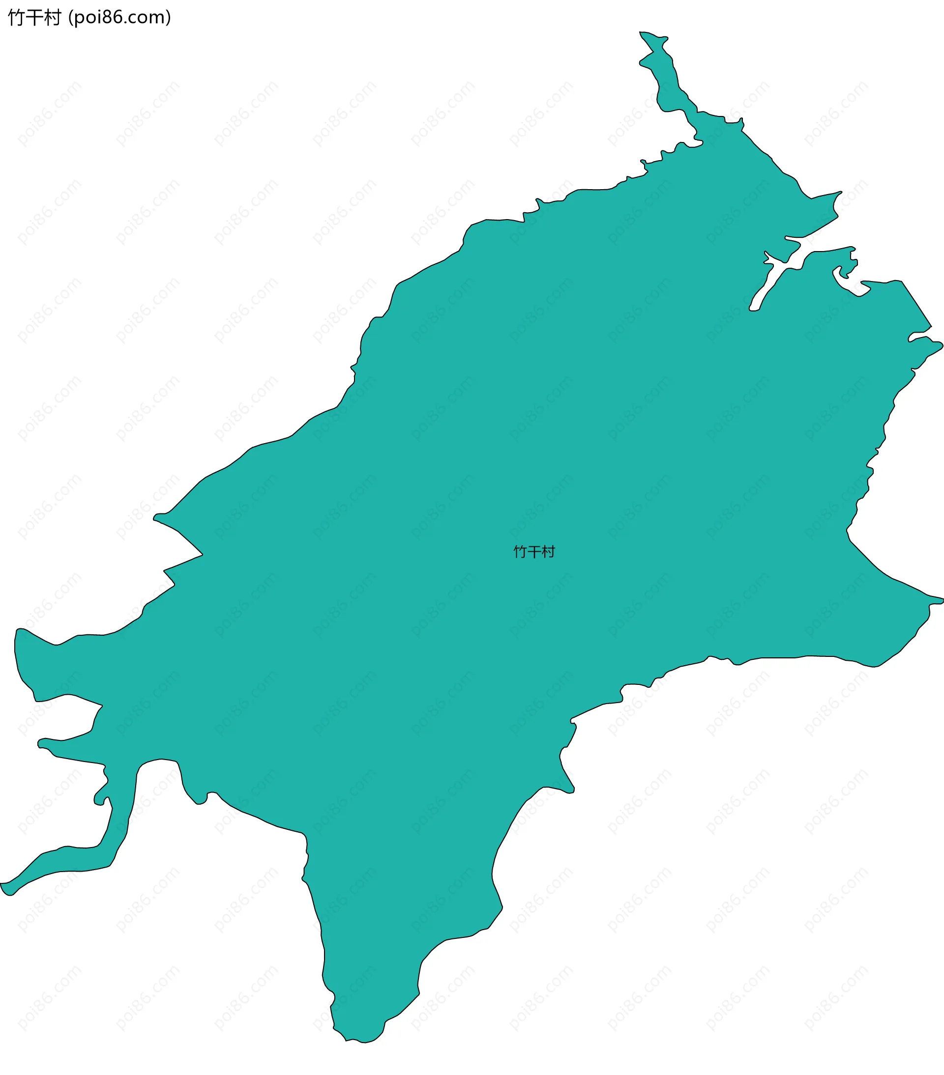 竹干村边界地图