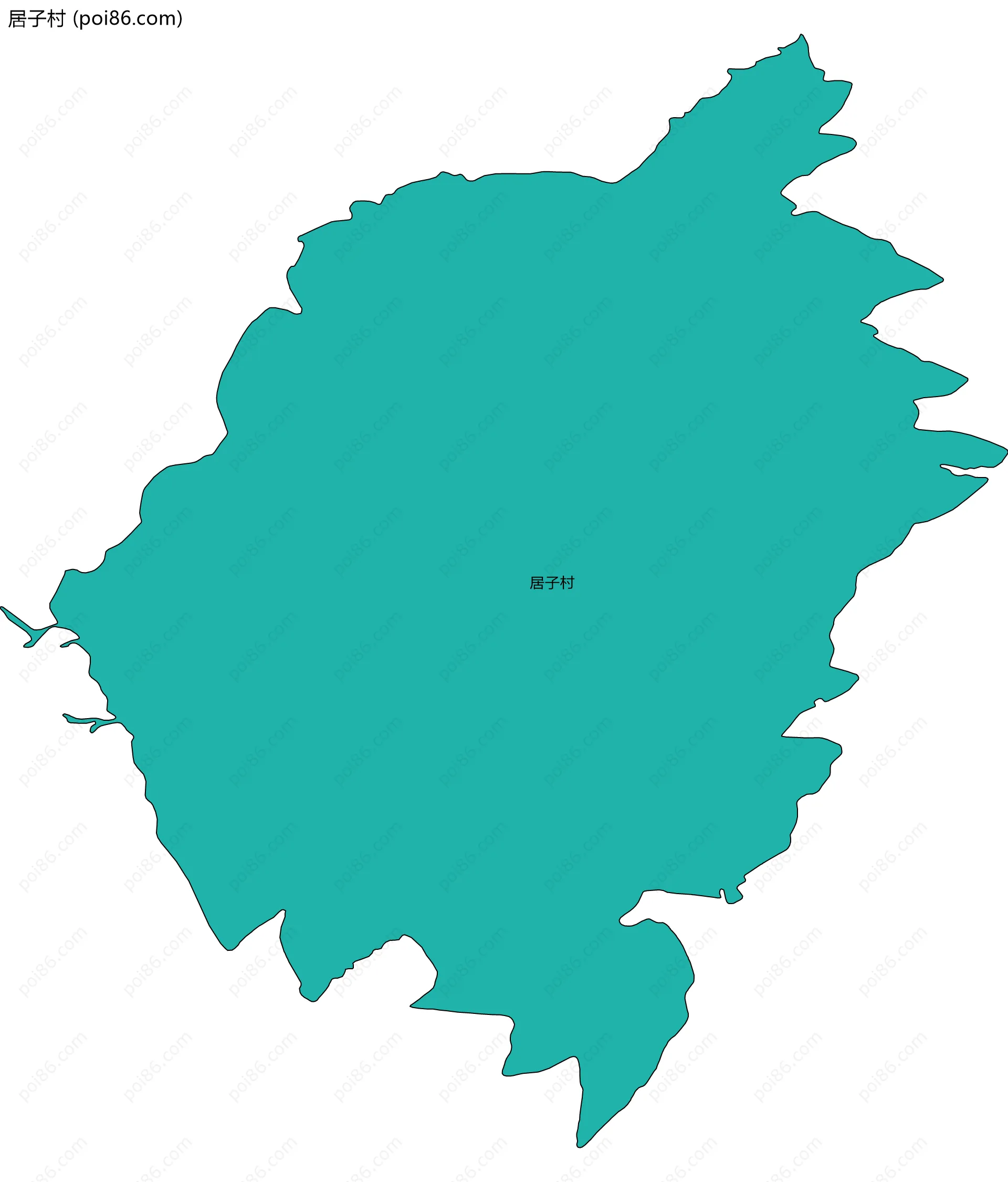 居子村边界地图