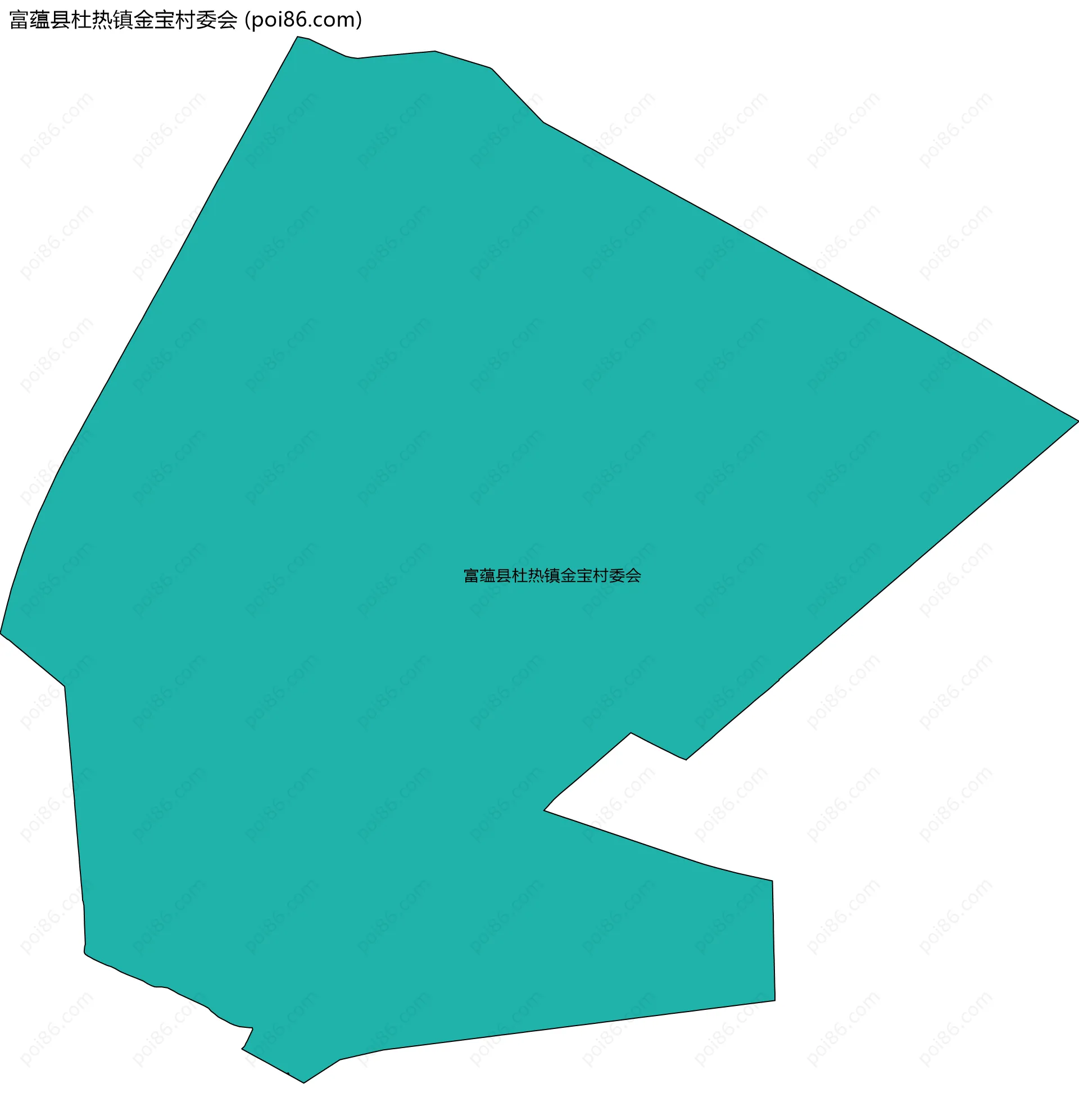 富蕴县杜热镇金宝村委会边界地图