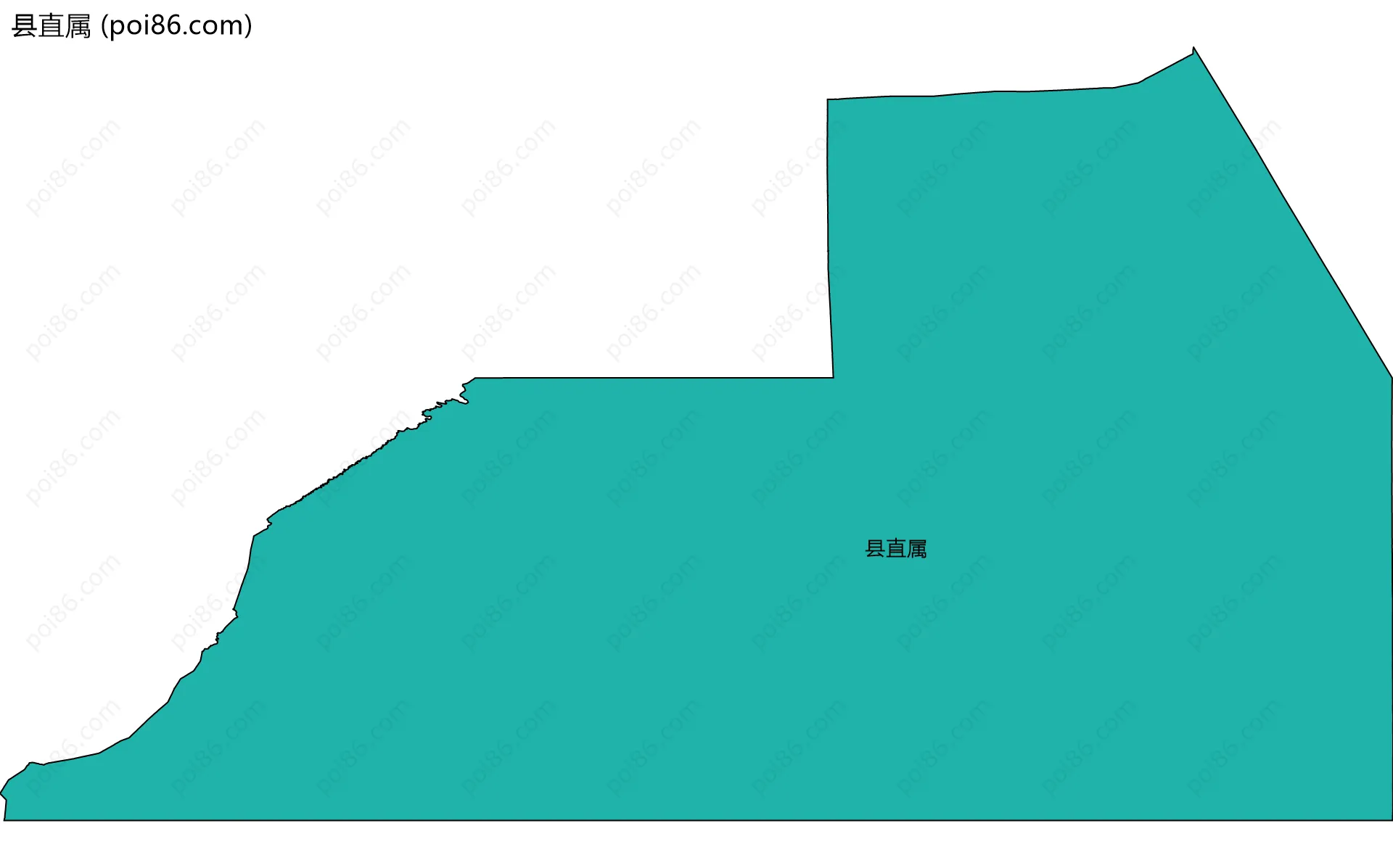 县直属边界地图