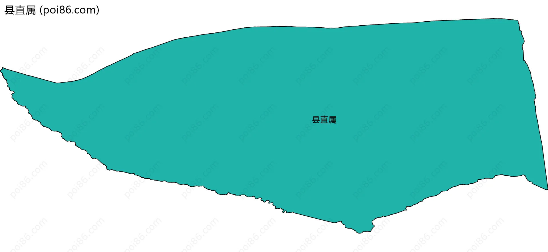 县直属边界地图